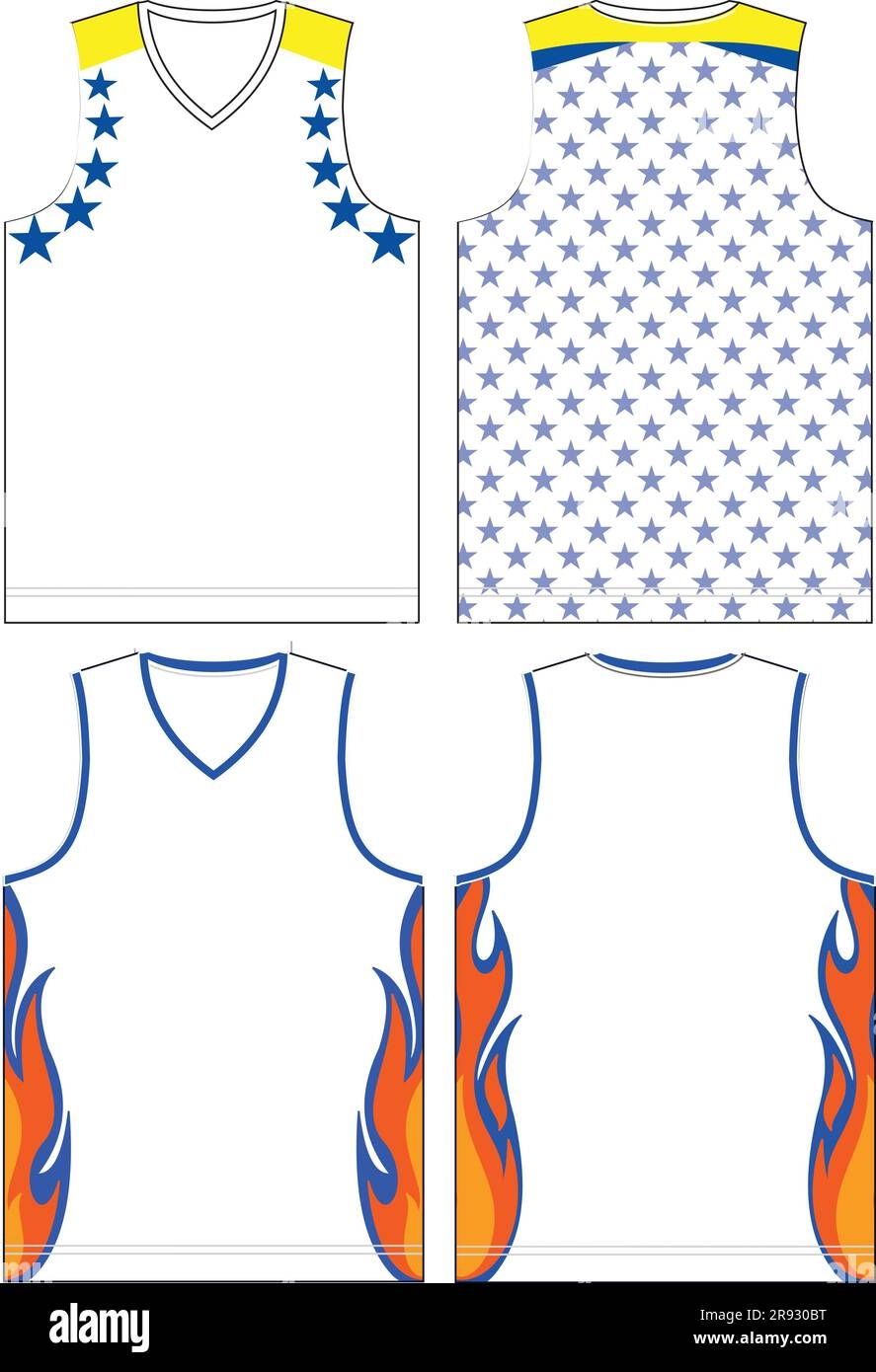 Basketball Jersey Mock Ups Templates Stock Vector Image Art Alamy