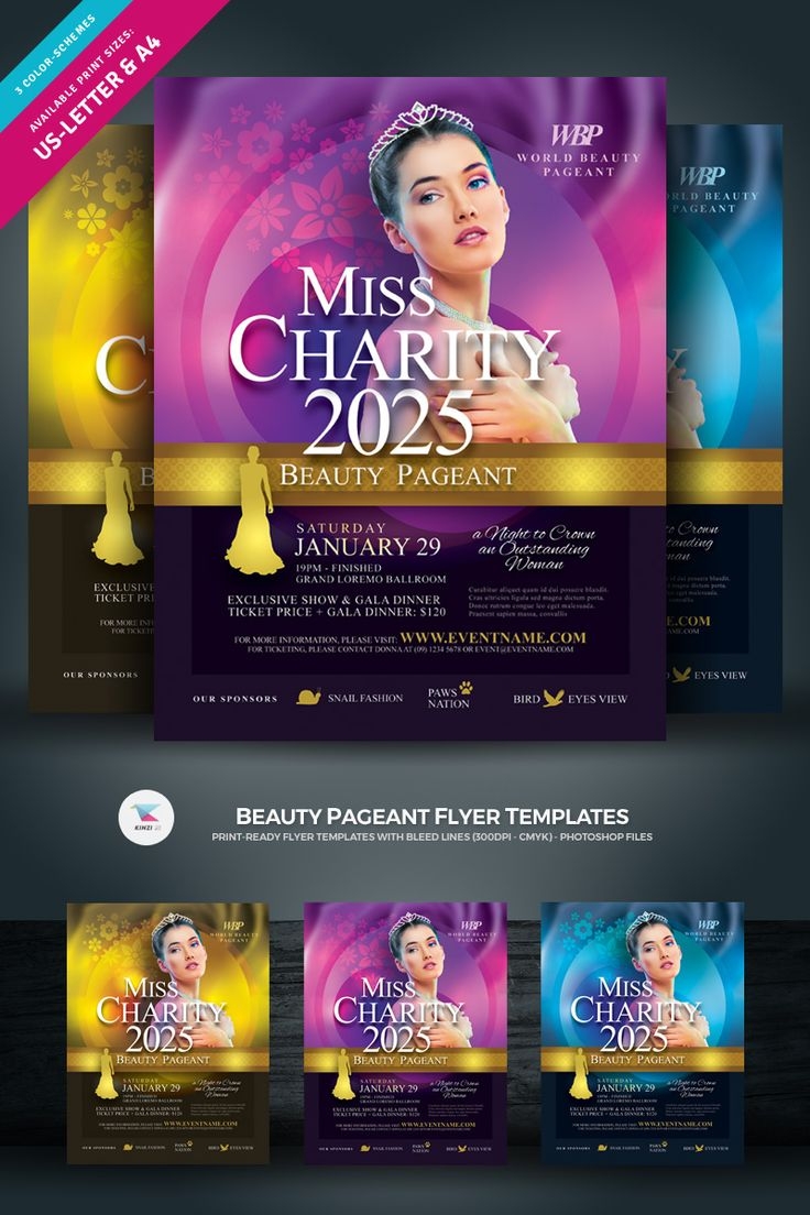 Beauty Pageant Flyer Corporate Identity Template