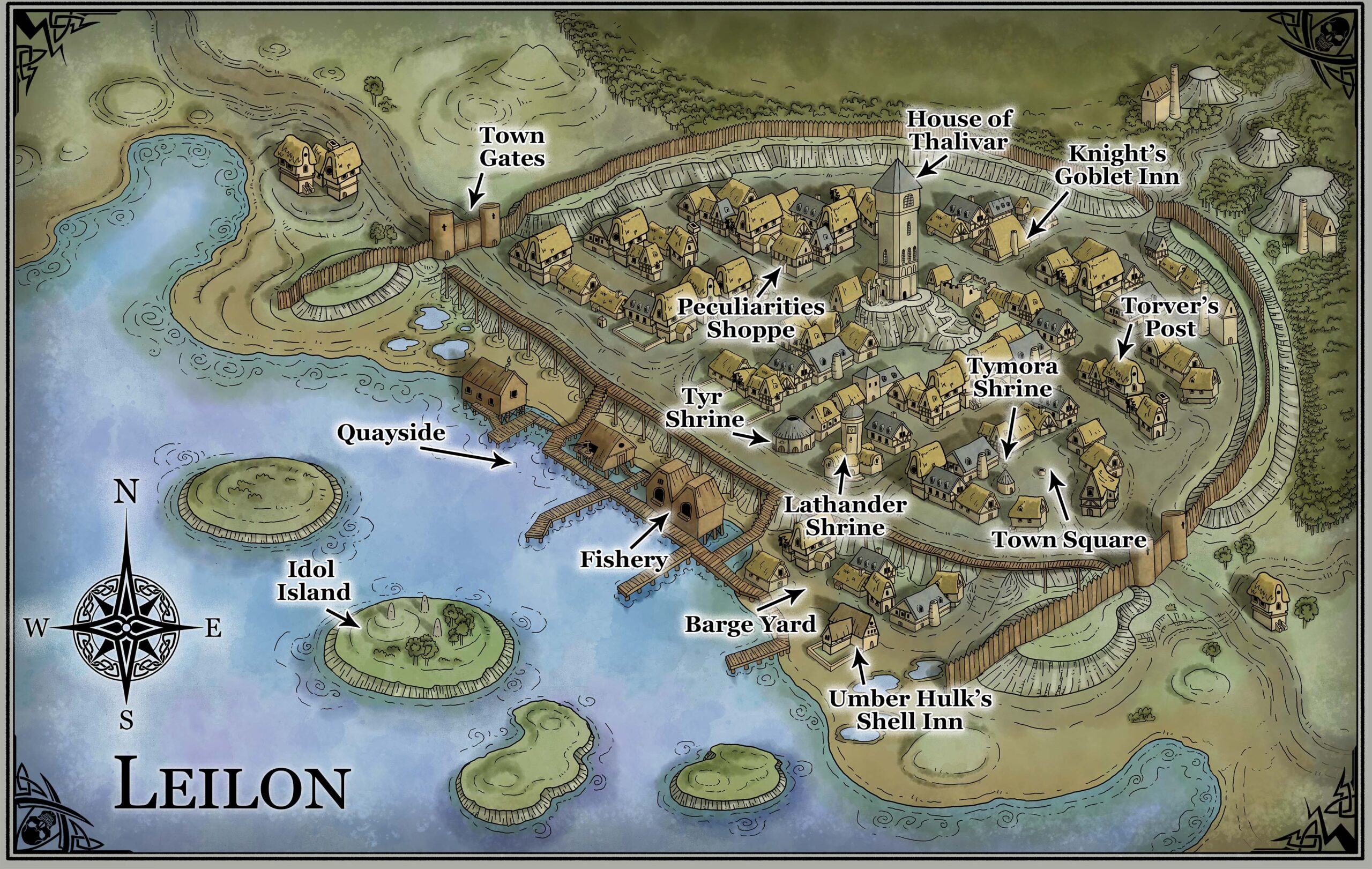 Printable Map Of Neverwinter5e 5th Edition