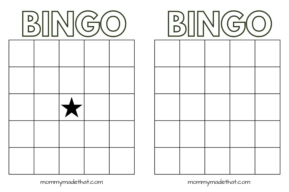 Free Printable Editable Bingo Cards