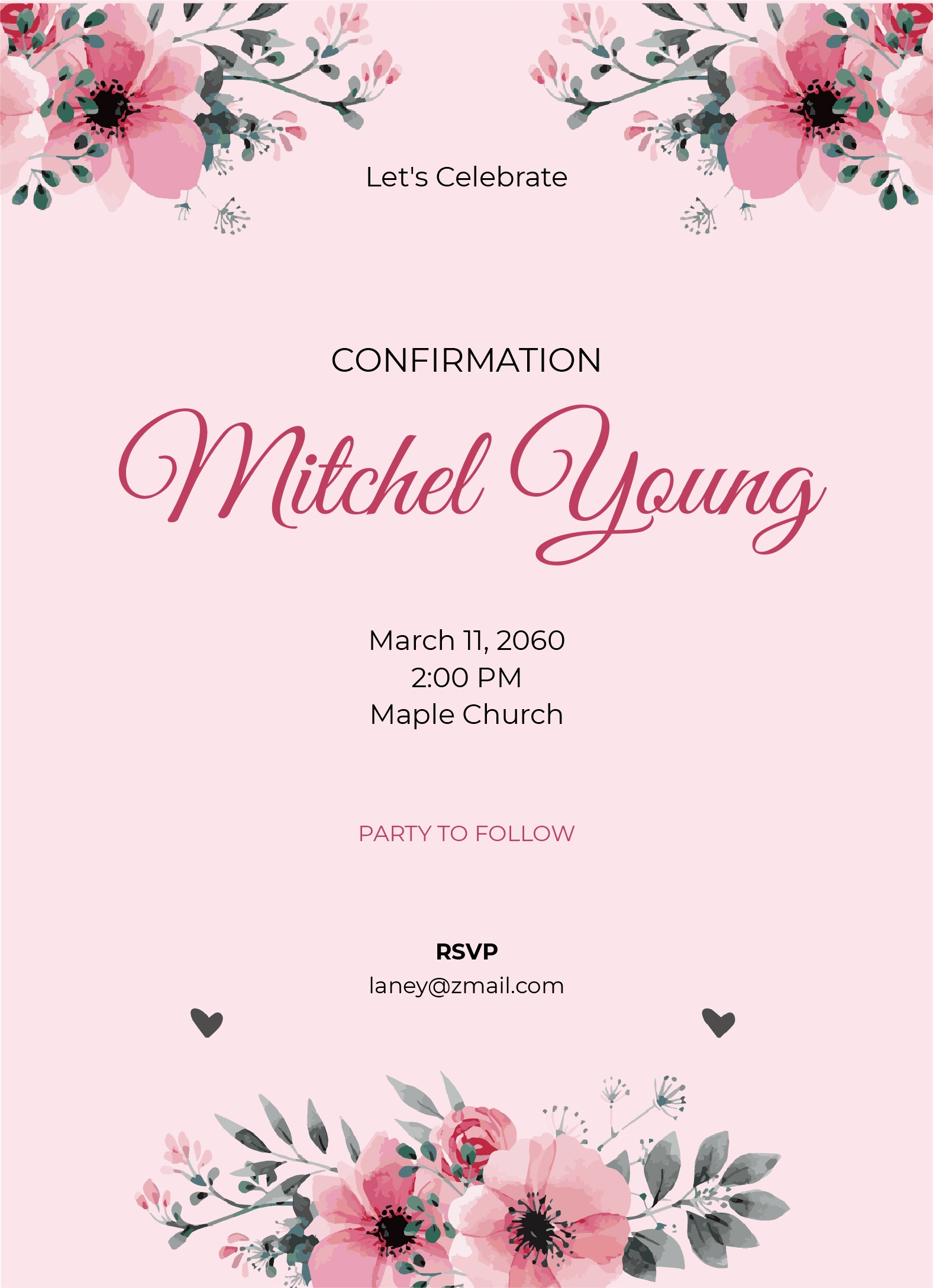 Editable Printable Invitation Template
