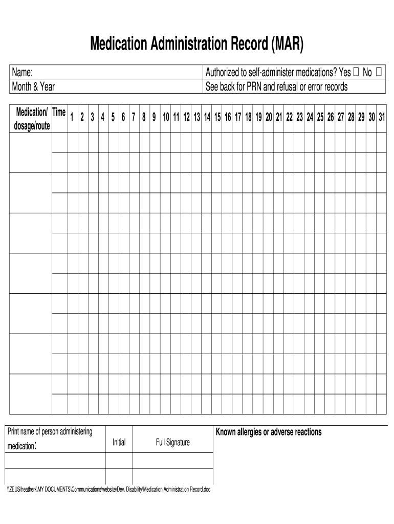 Blank Mar Fill Out Sign Online DocHub