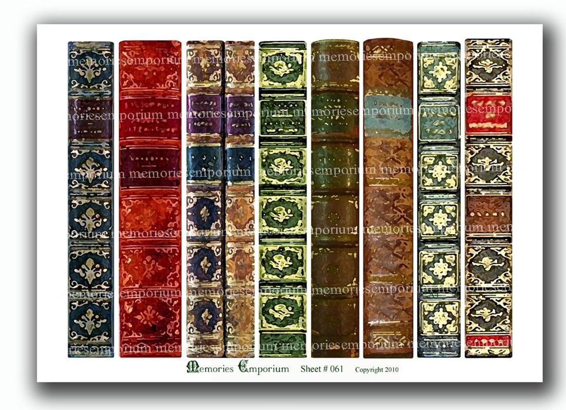 Bookmarks Antique Book Lover Library Paintings Printable Vintage Book Marks Book Spine Digital Collage Sheet Instant Download 061 Etsy