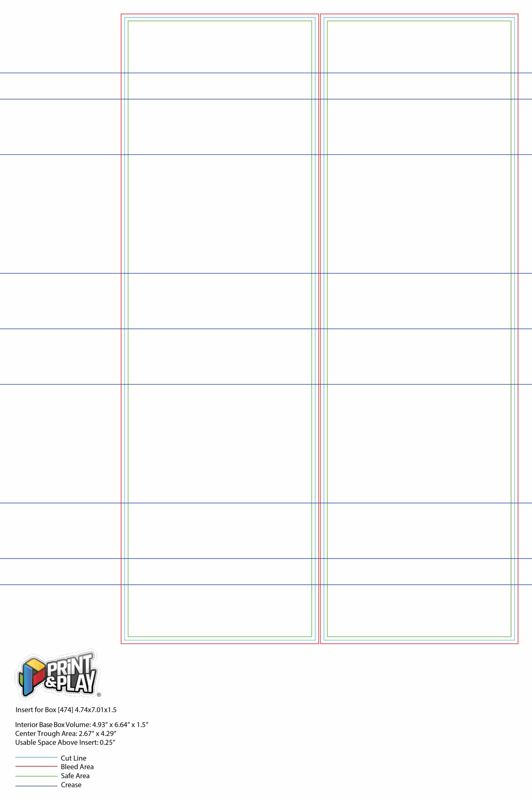 Printable Box For Cards Editable