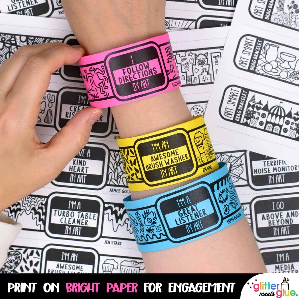 Brag Bracelets For Art Class Elementary Art Behavior Management