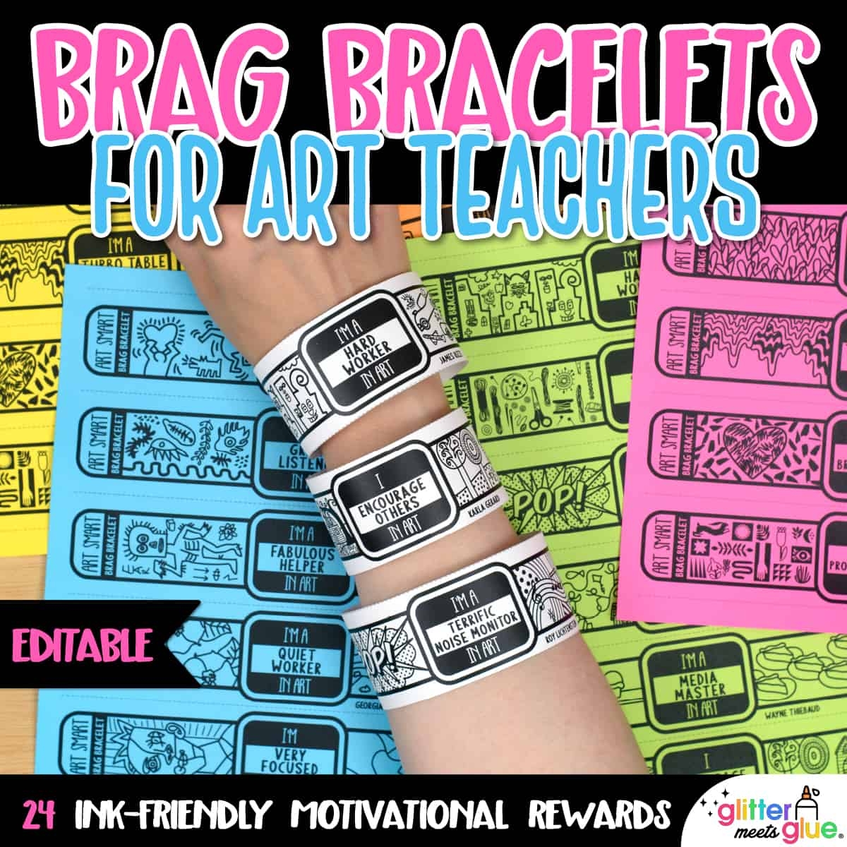 Brag Bracelets For Art Class Elementary Art Behavior Management