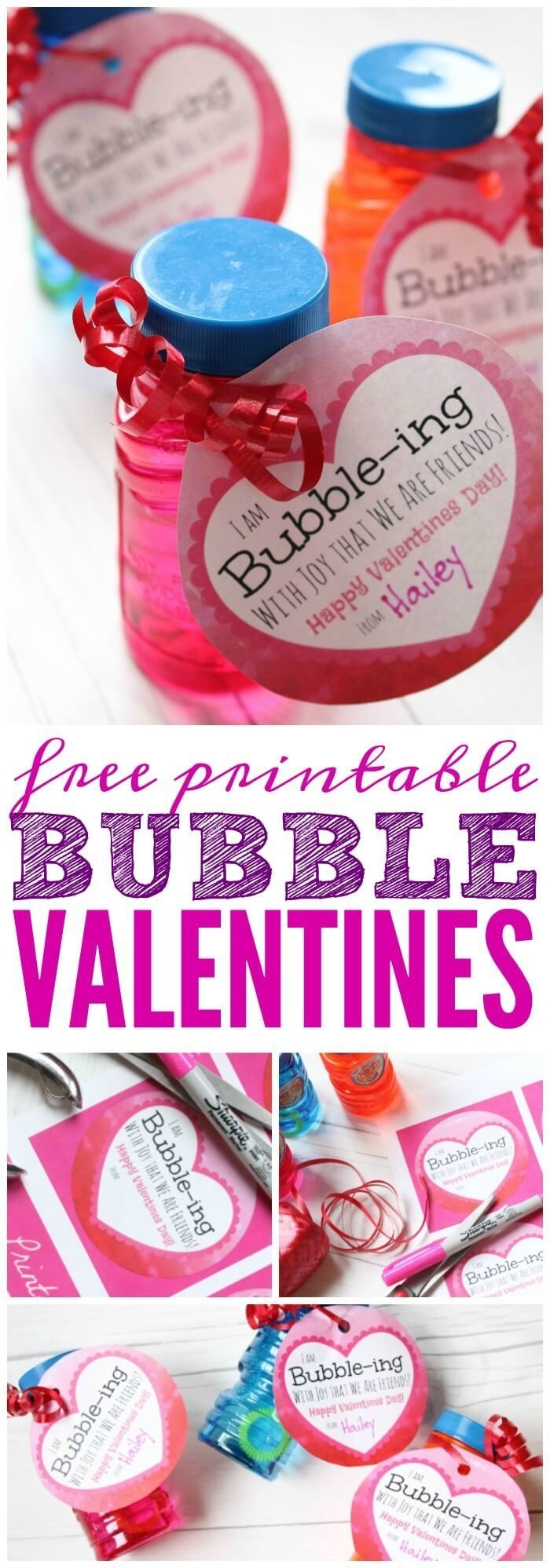 Bubbles Valentine Printable A FREE Printable Valentines Day Idea That Is Candy Free 