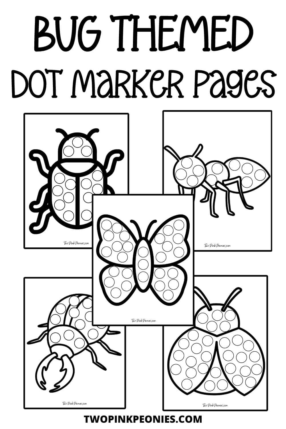 Bug Dot Marker Printables Printable Party Favors