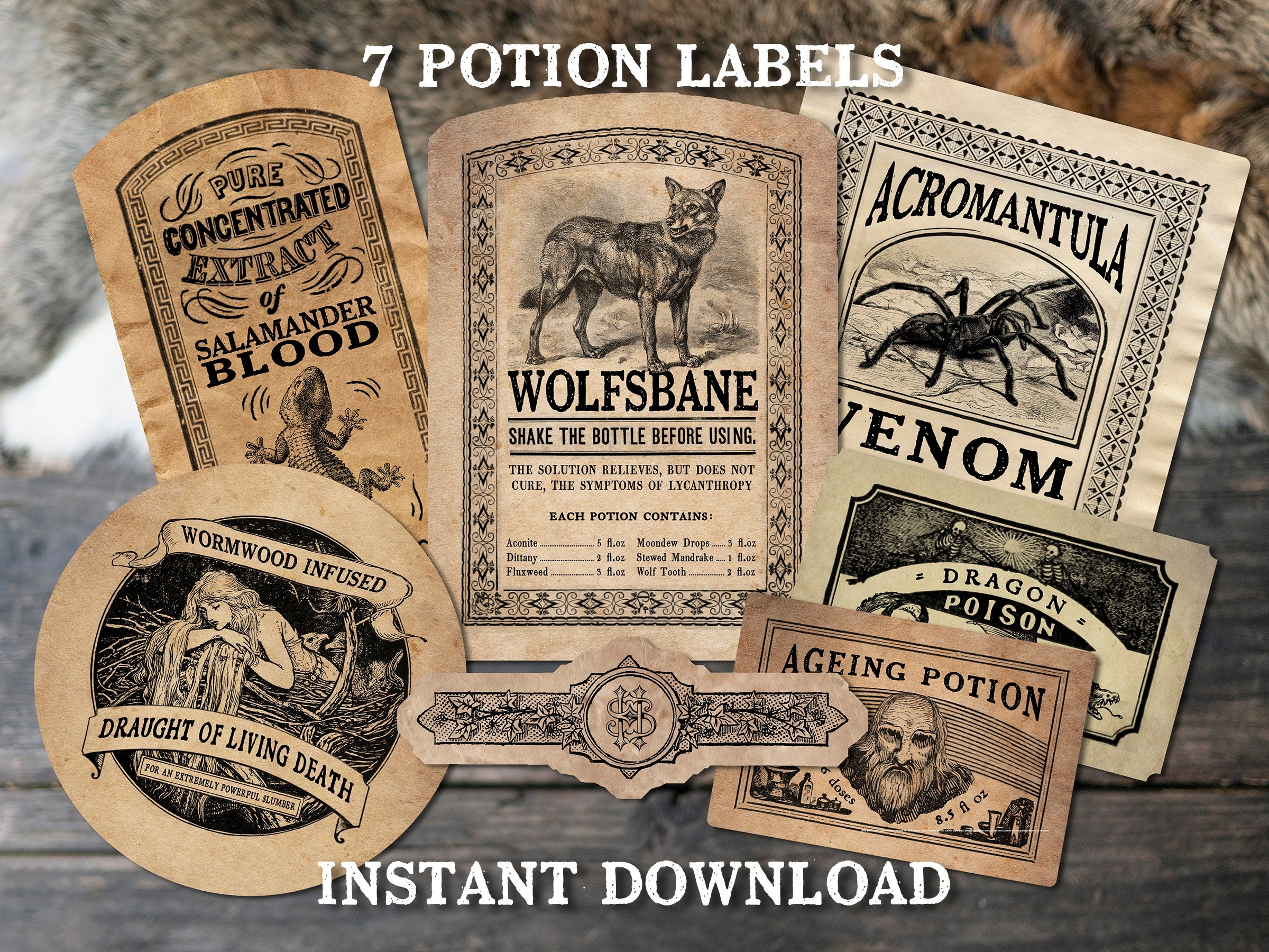 Skyrim Potion Labels Skyrim Edit Printable Potion Labels
