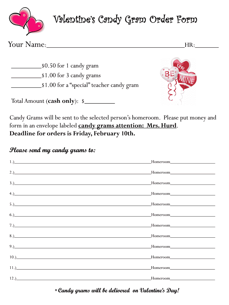 Candy Gram Template Fill Out Sign Online DocHub