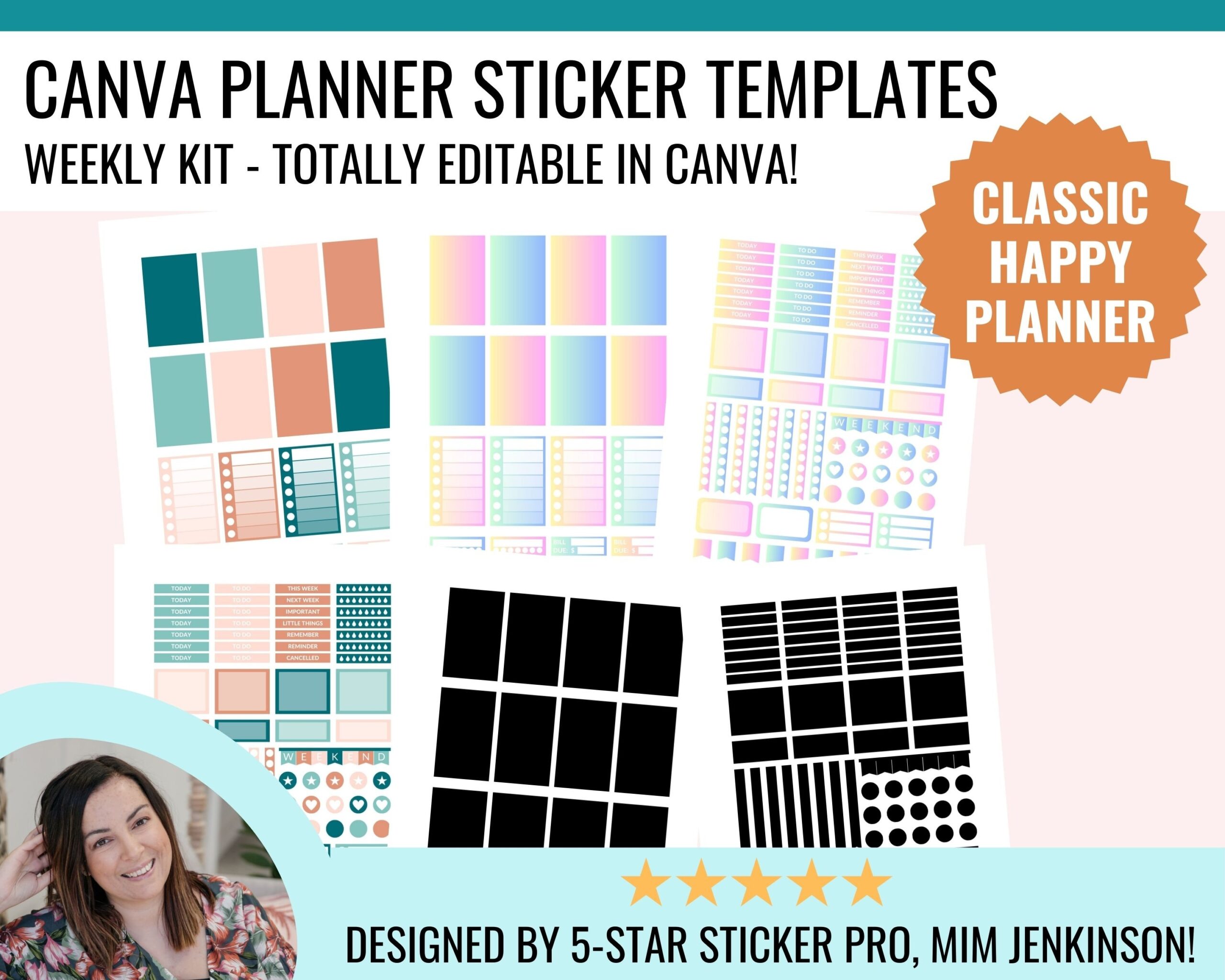 Editable Planner Sticker Printables