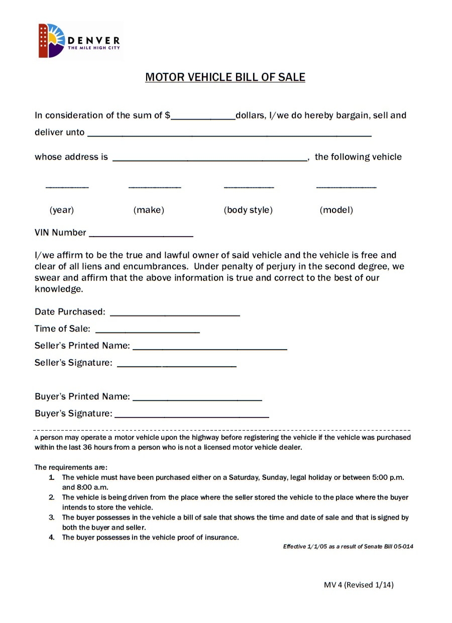 Car Bill Of Sale PDF Printable Template AS IS Bill Of Sale