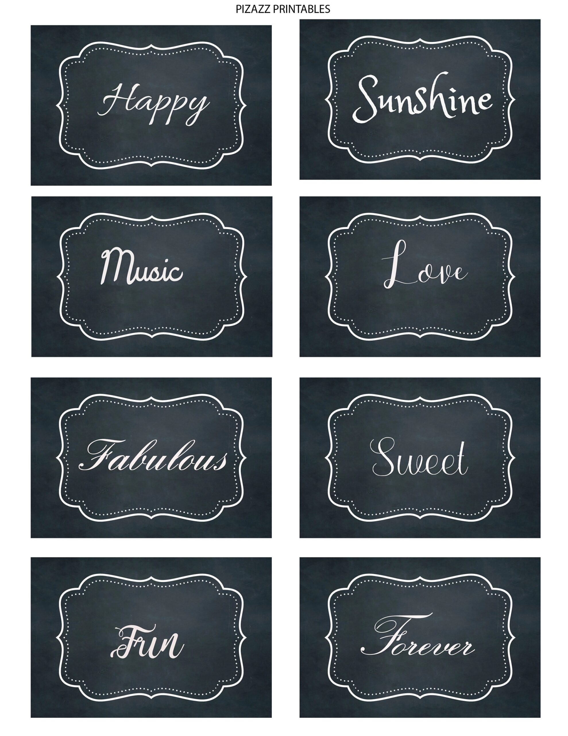 Free Editable Chalkboard Labels Printable