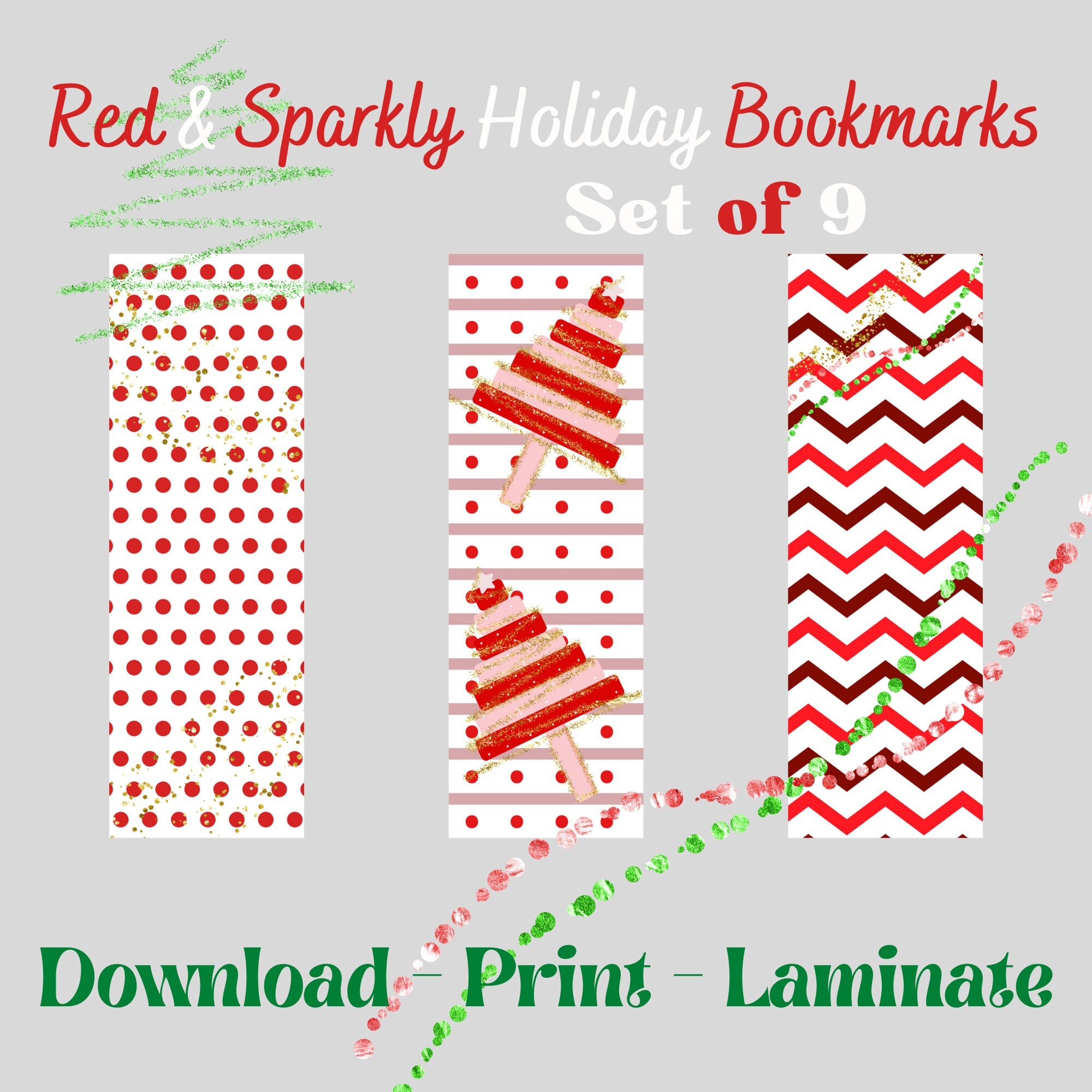 Christmas Bookmark Holiday Bookmark Printable Bookmarks Christmas Printable Christmas Bookmark Etsy