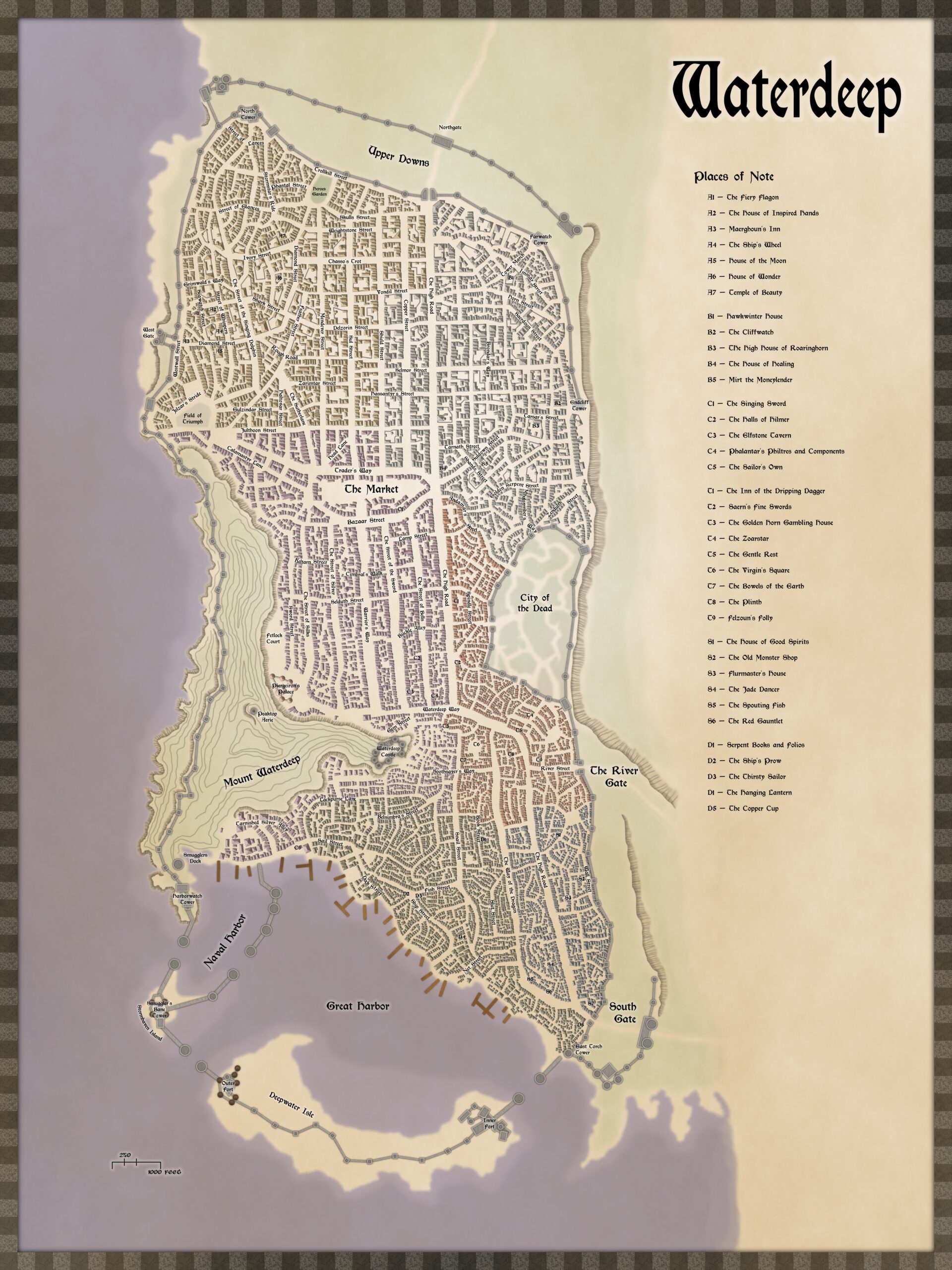City Of Waterdeep Map With All Locations Page 2