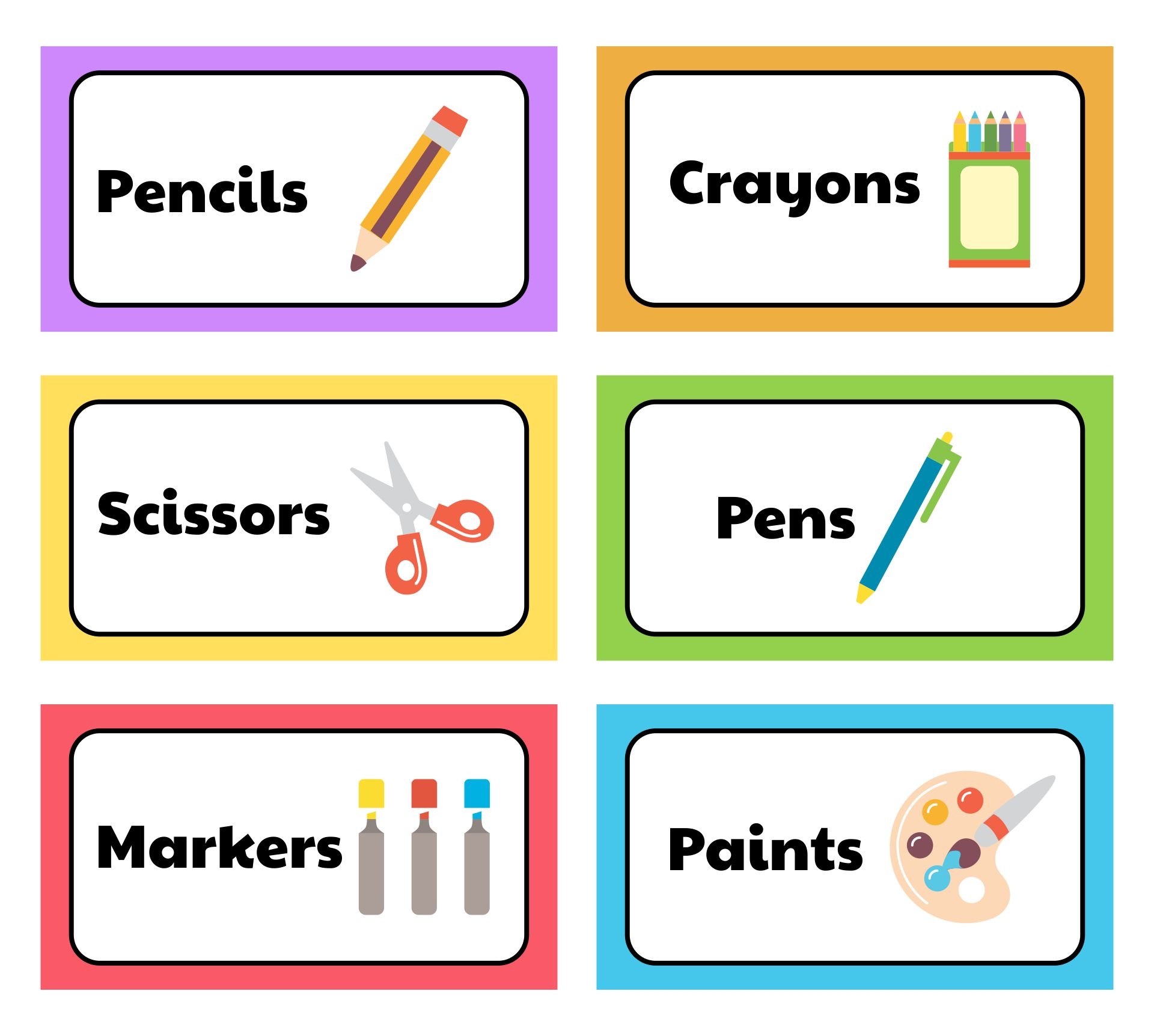 Free Editable Printable Labels For Teachers