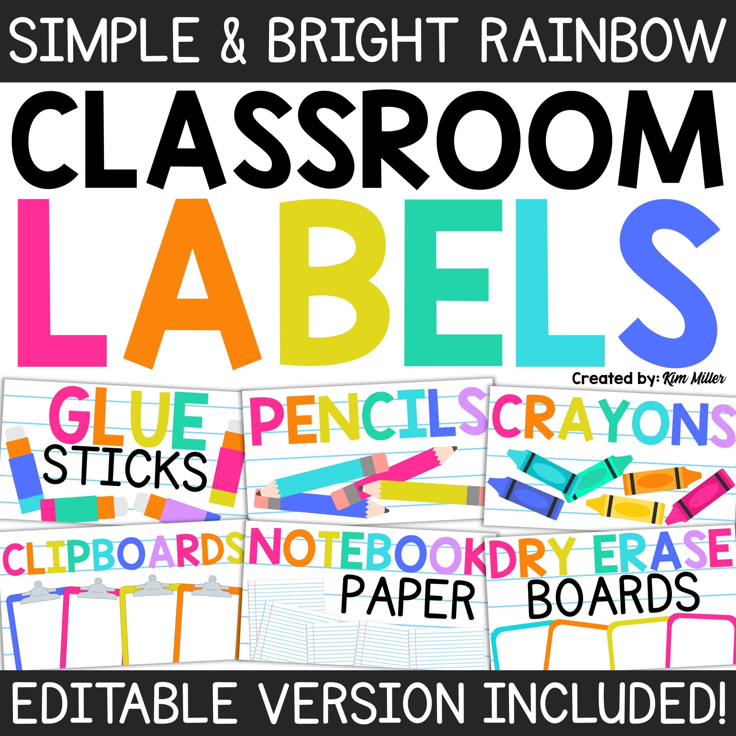 Free Printable Labels For The Classroom That You Can Edit