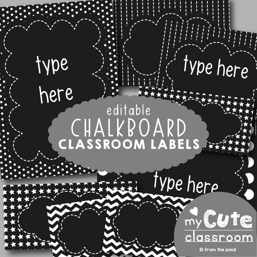 Classroom Labels To Organize Your Classroom Equipment From The Pond