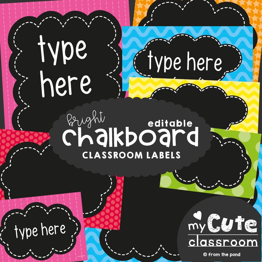Classroom Labels To Organize Your Classroom Equipment From The Pond