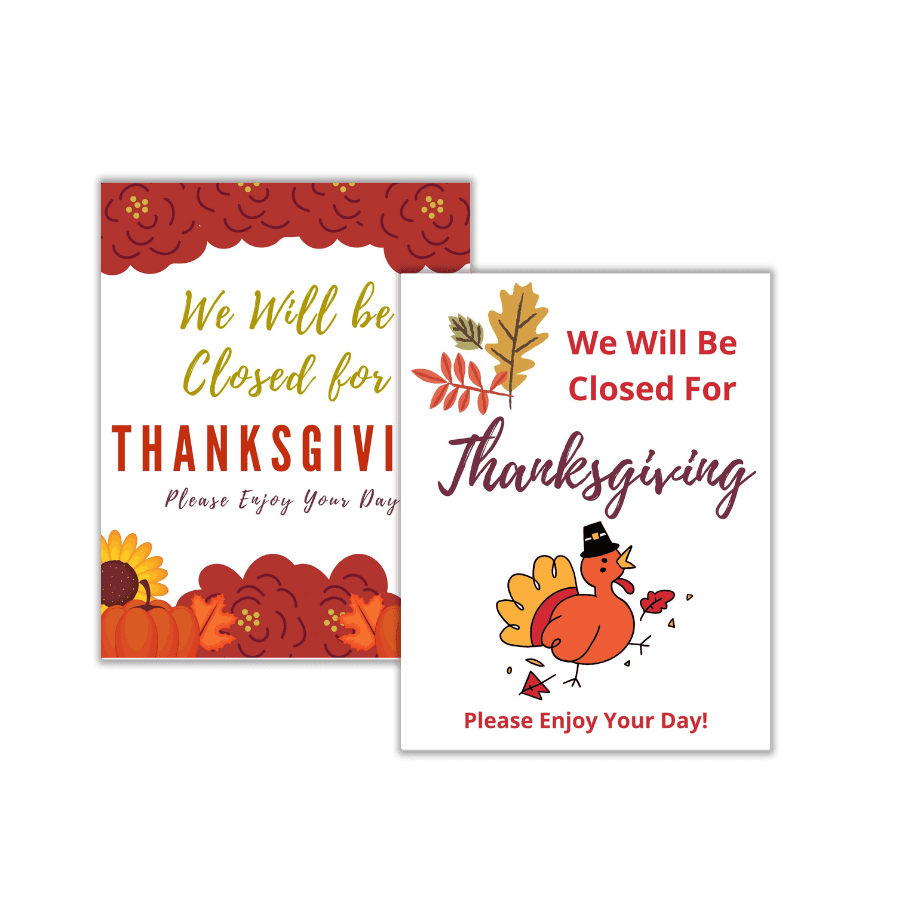 Closed For Thanksgiving Signs Free Printables Add A Little Adventure
