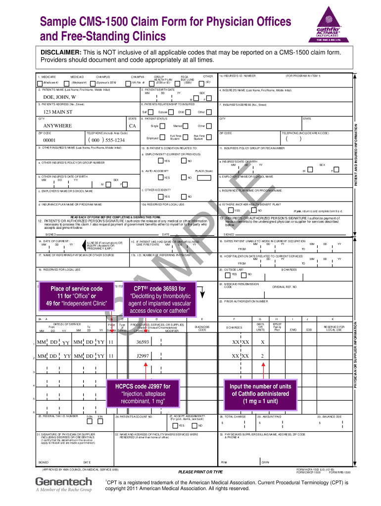 Cms 1500 Form Fillable Fill Online Printable Fillable Blank PdfFiller