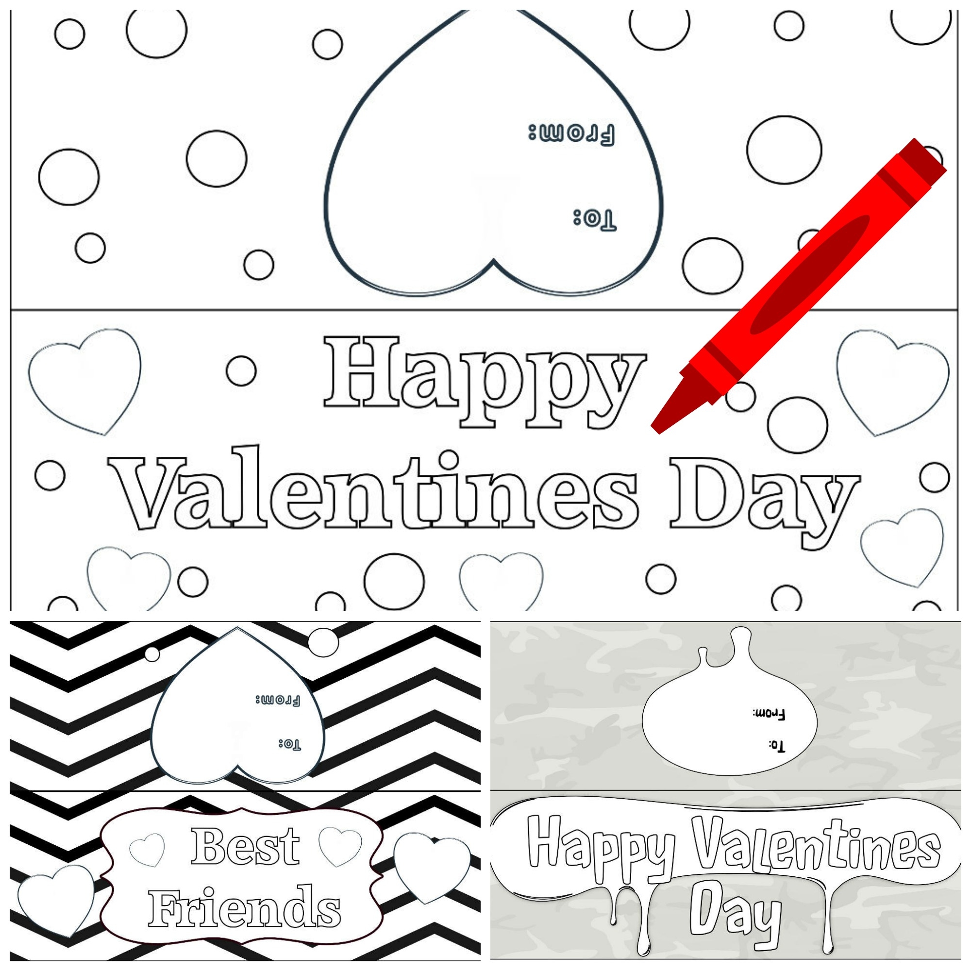 Color Your Own Printable Valentine s Day Goody Bag Toppers Thrifty Little Mom