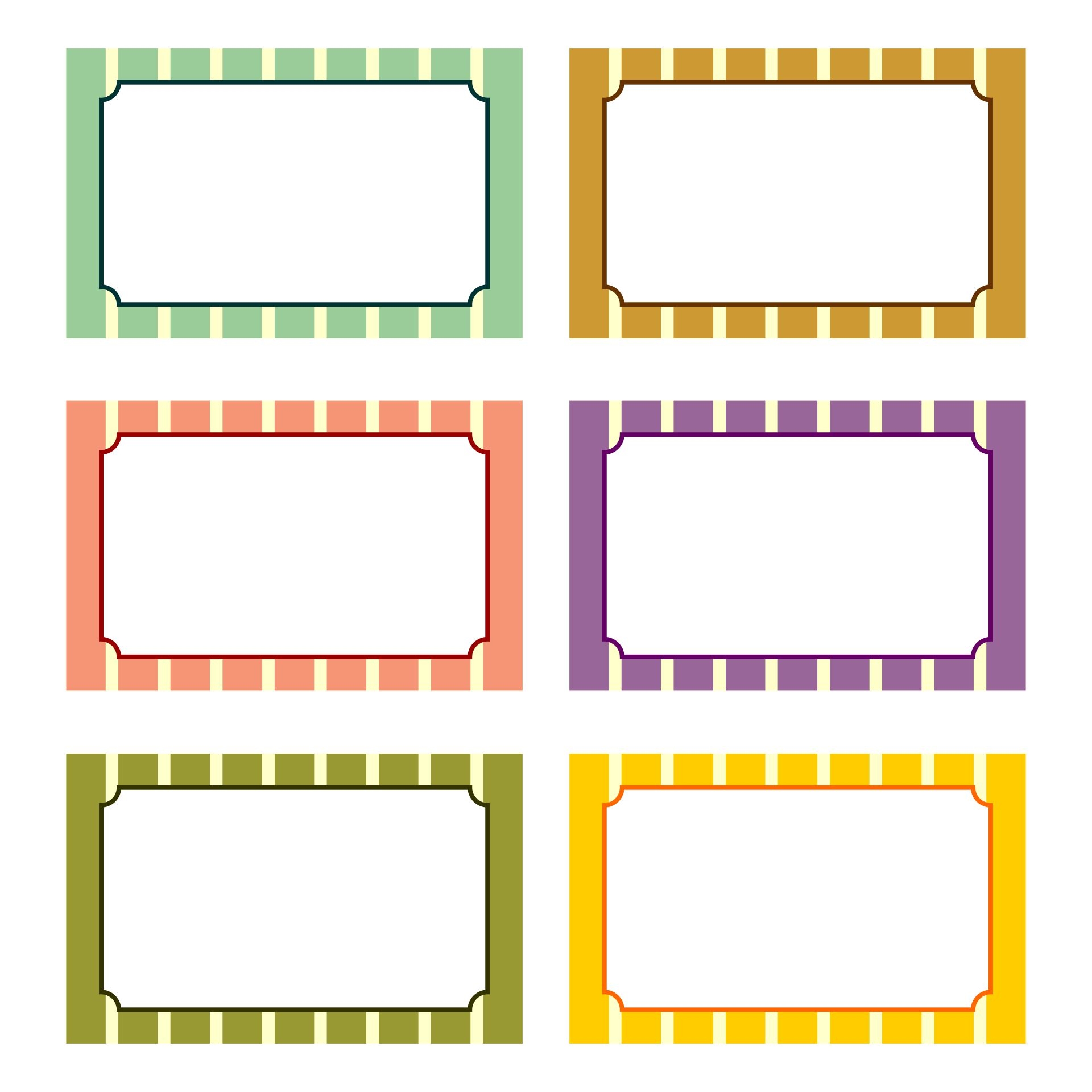 Editable Printable Label Templates