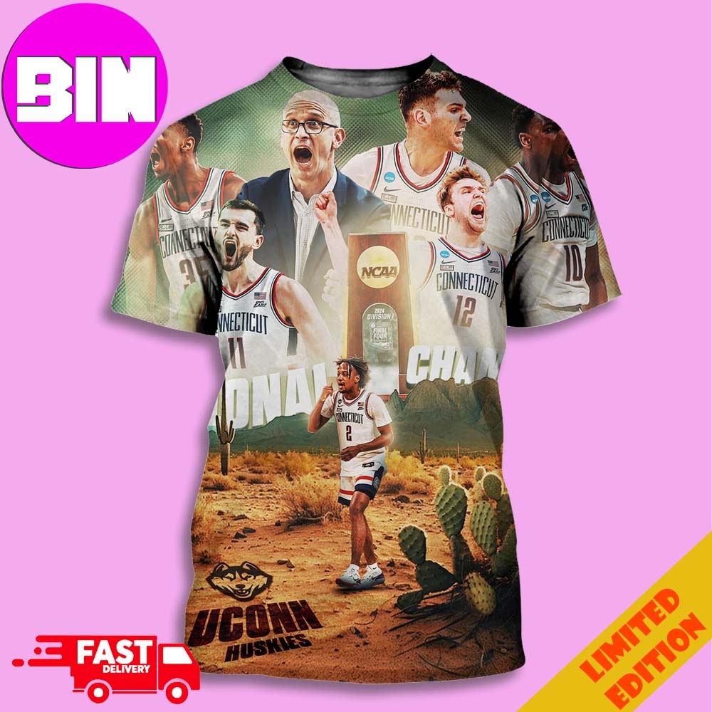Congratulation Uconn Huskies Champions NCAA March Madness Men s Basketball 2024 National Champion All Over Print Unisex T Shirt Copy Binteez