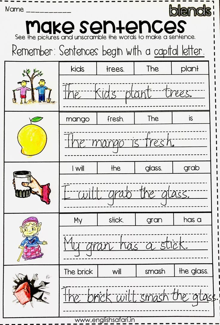Sentence Editing Worksheets 1st Grade Free Printable