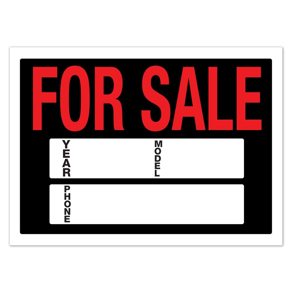 Vehicle For Sale Signs Printable Editable