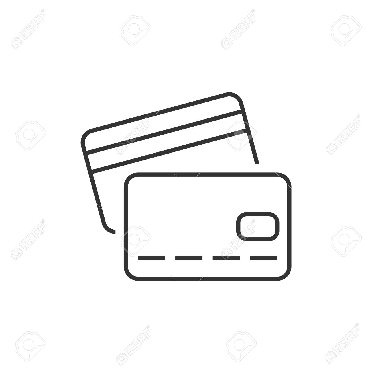 Credit Card Outline Icon Isolated On White Background Royalty Free SVG Cliparts Vectors And Stock Illustration Image 95720867 