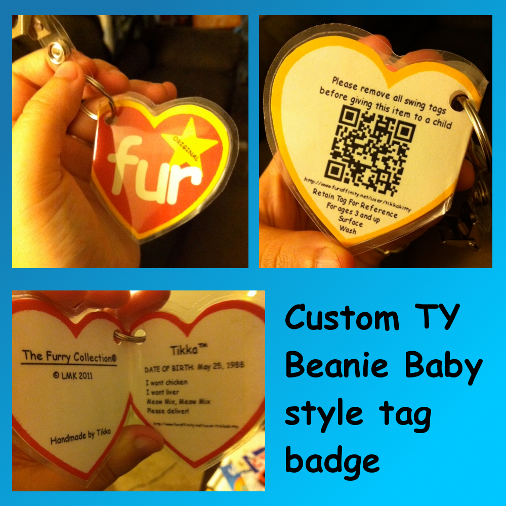Custom TY Beanie Baby Tag By Hookahfox Fur Affinity dot Net