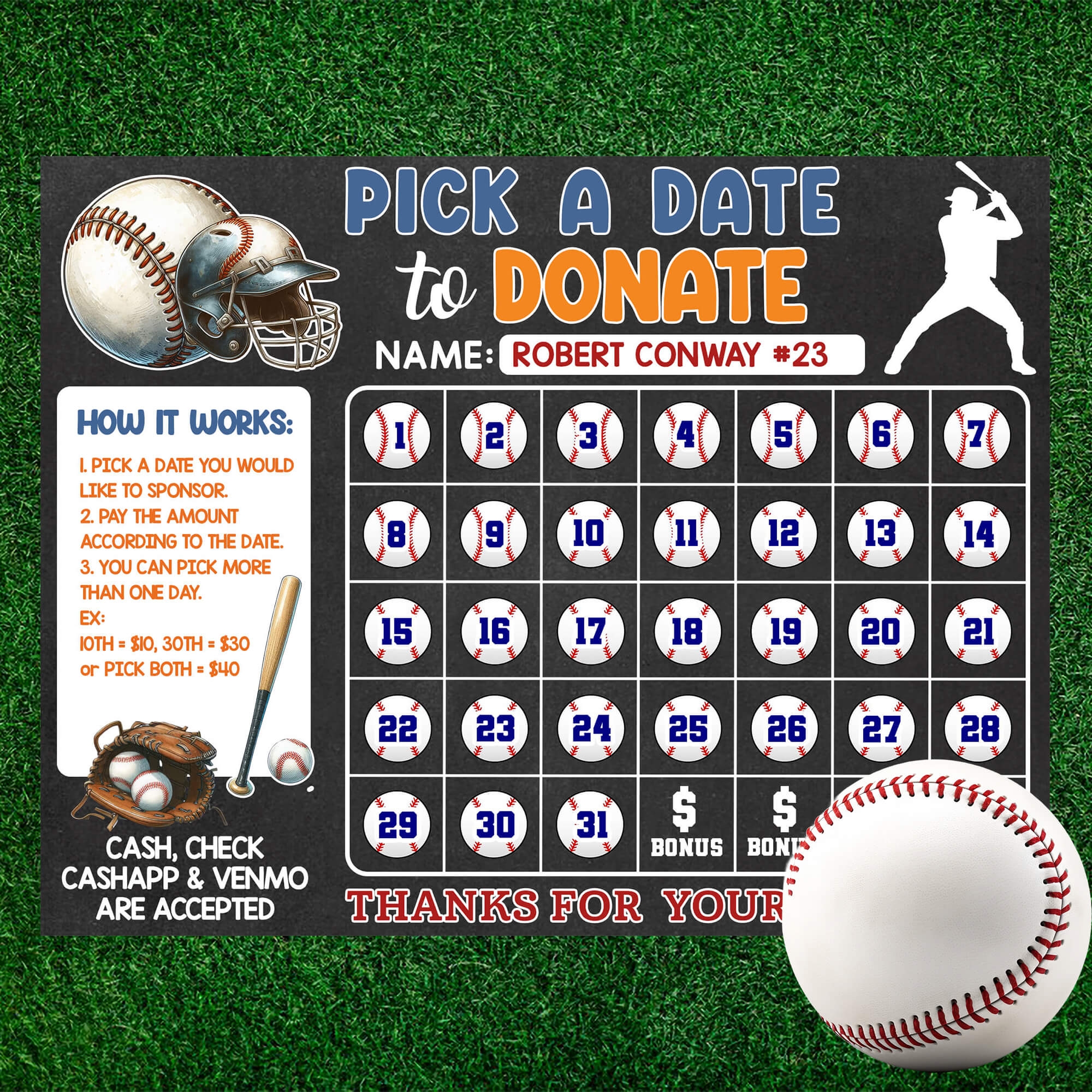Free Printable Editable Sports Calendar