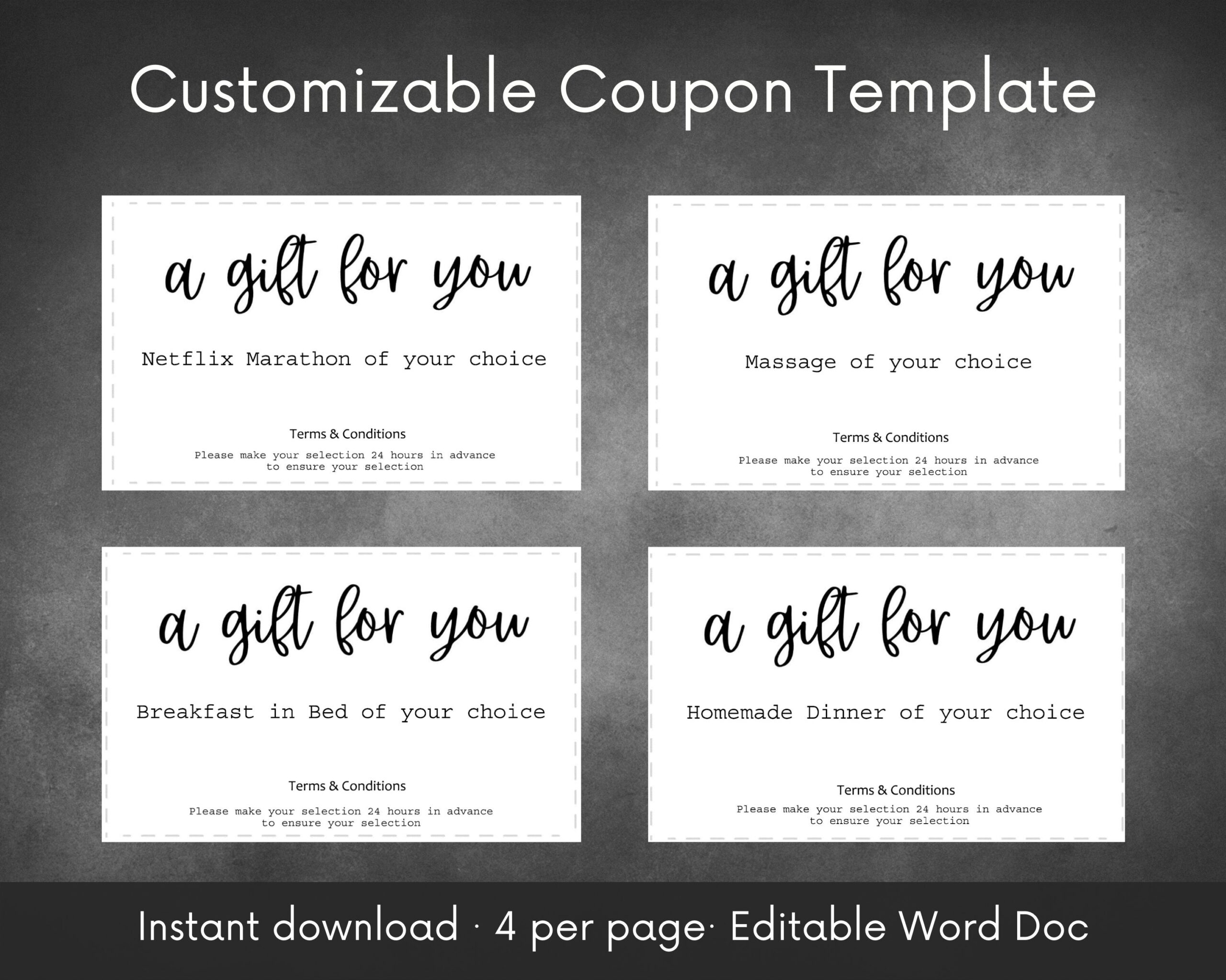 Printable Editable Coupon Template