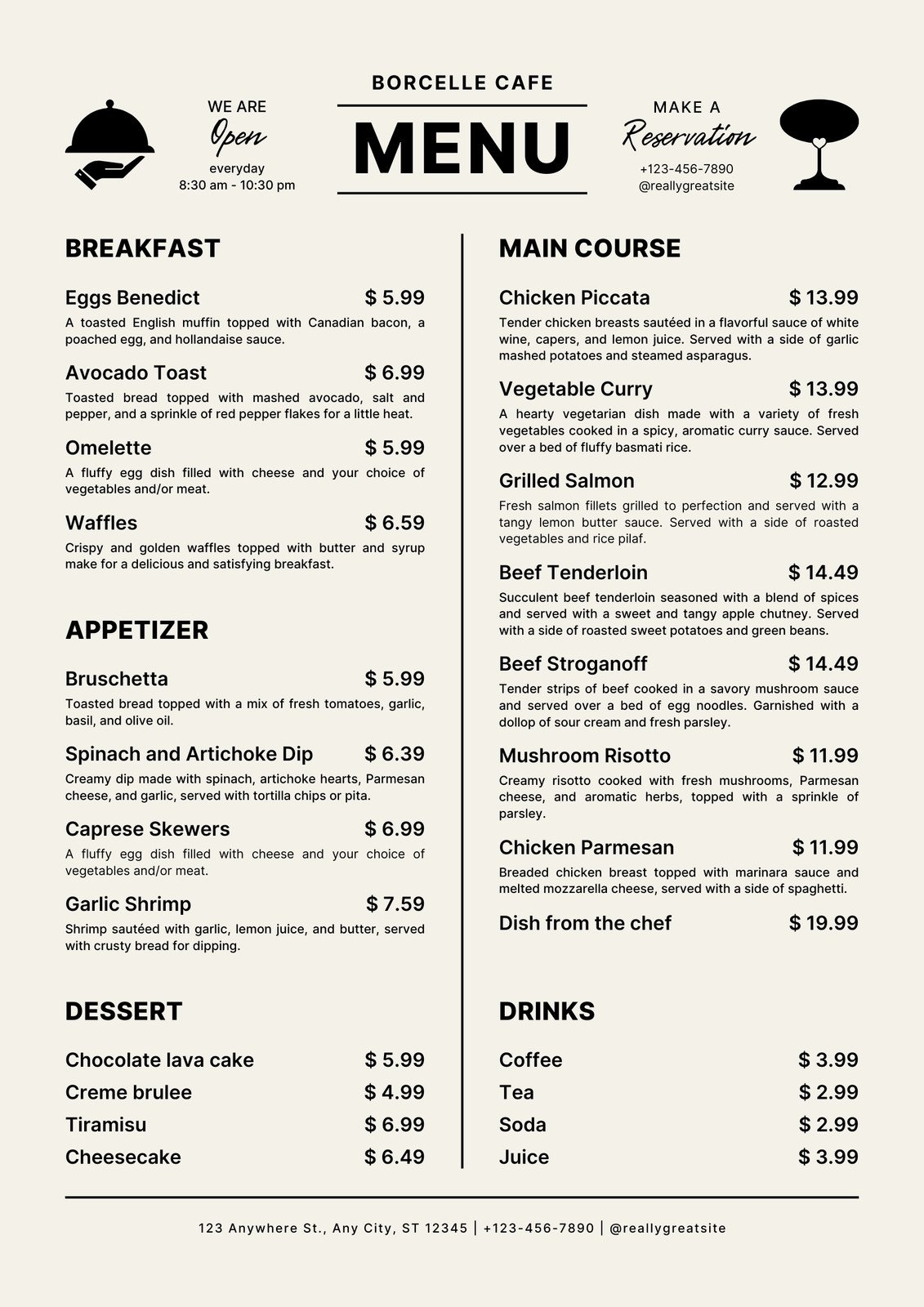 Customize 19 587 Menus Templates Online Canva