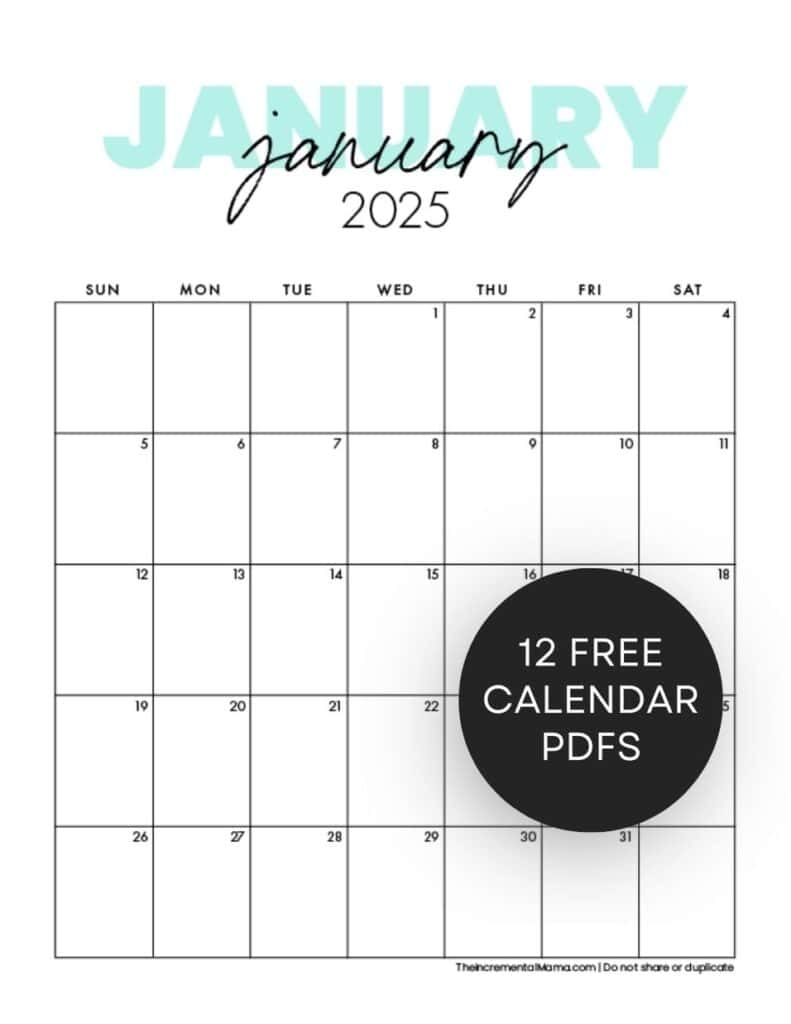 Free Printable Editable Photo Calendar Online Free