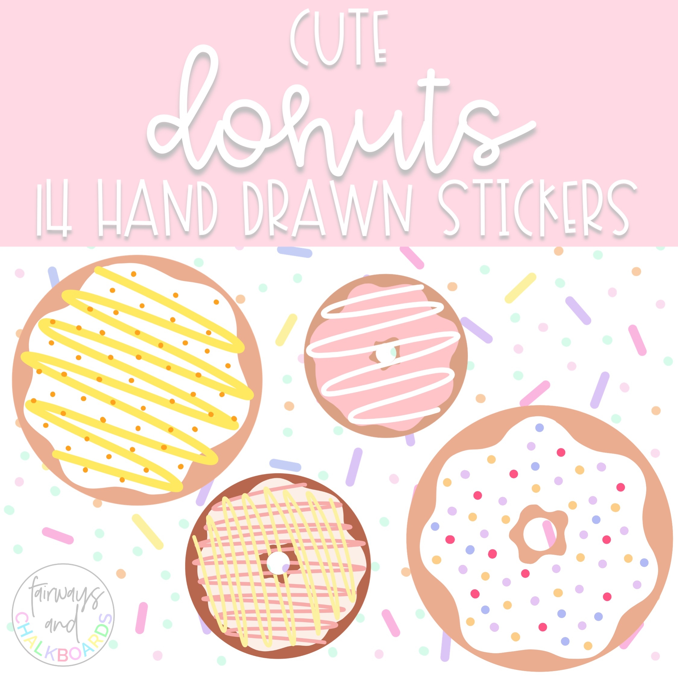 Editable Donut Clipart Printable Template