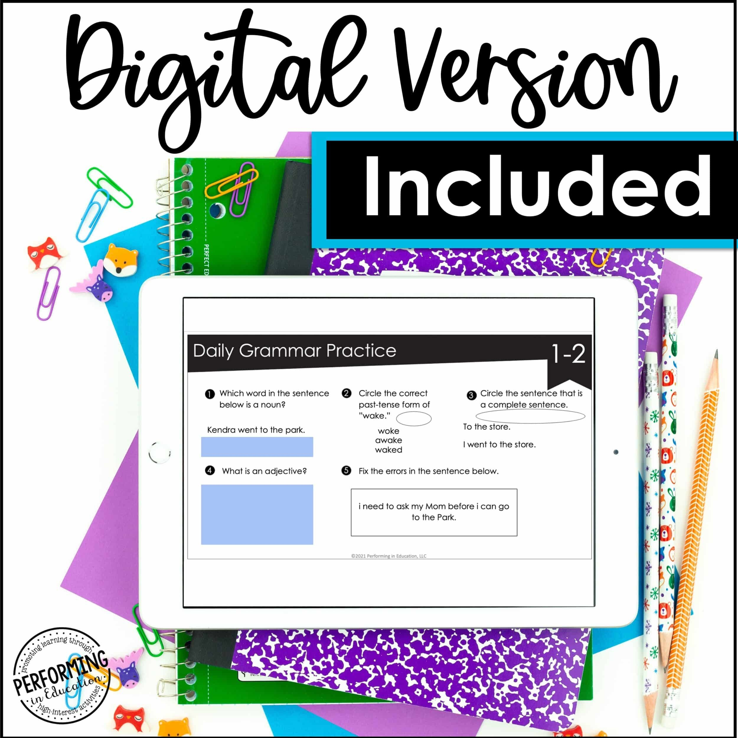 Daily Grammar Practice For 5th Grade Grammar Worksheets Spiral Review