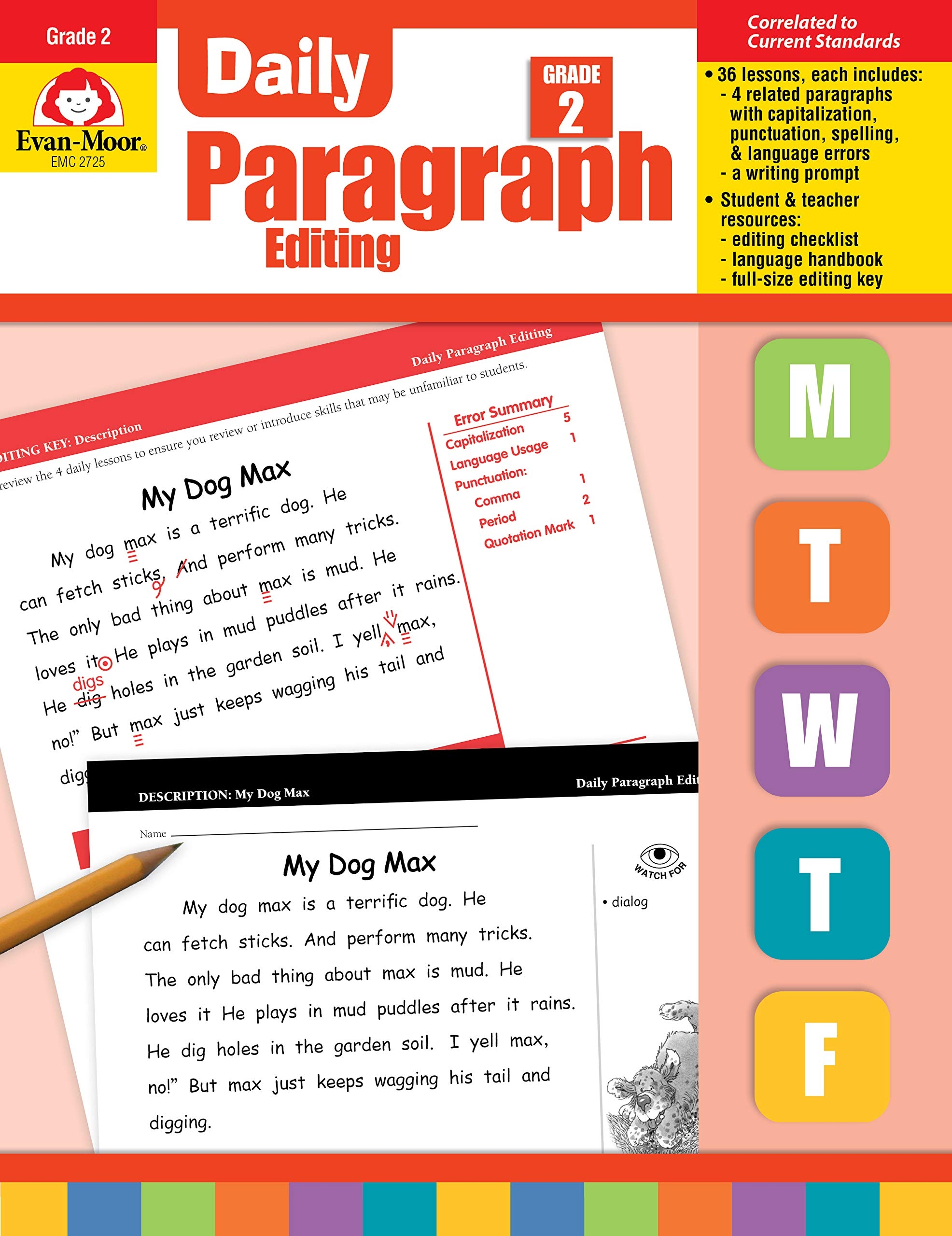 Daily Paragraph Editing Gr 2 Evan Moor Anchor Academic Services
