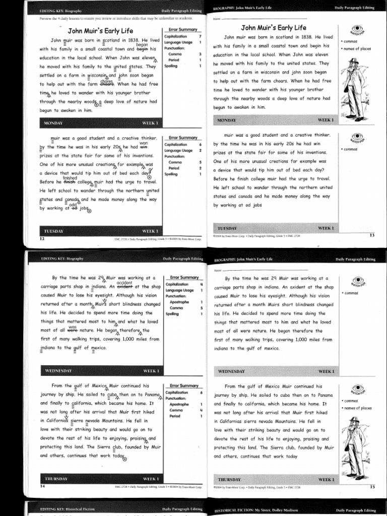 Daily Paragraph Editing Grade 6 9781557999603 Christianbook Worksheets Library