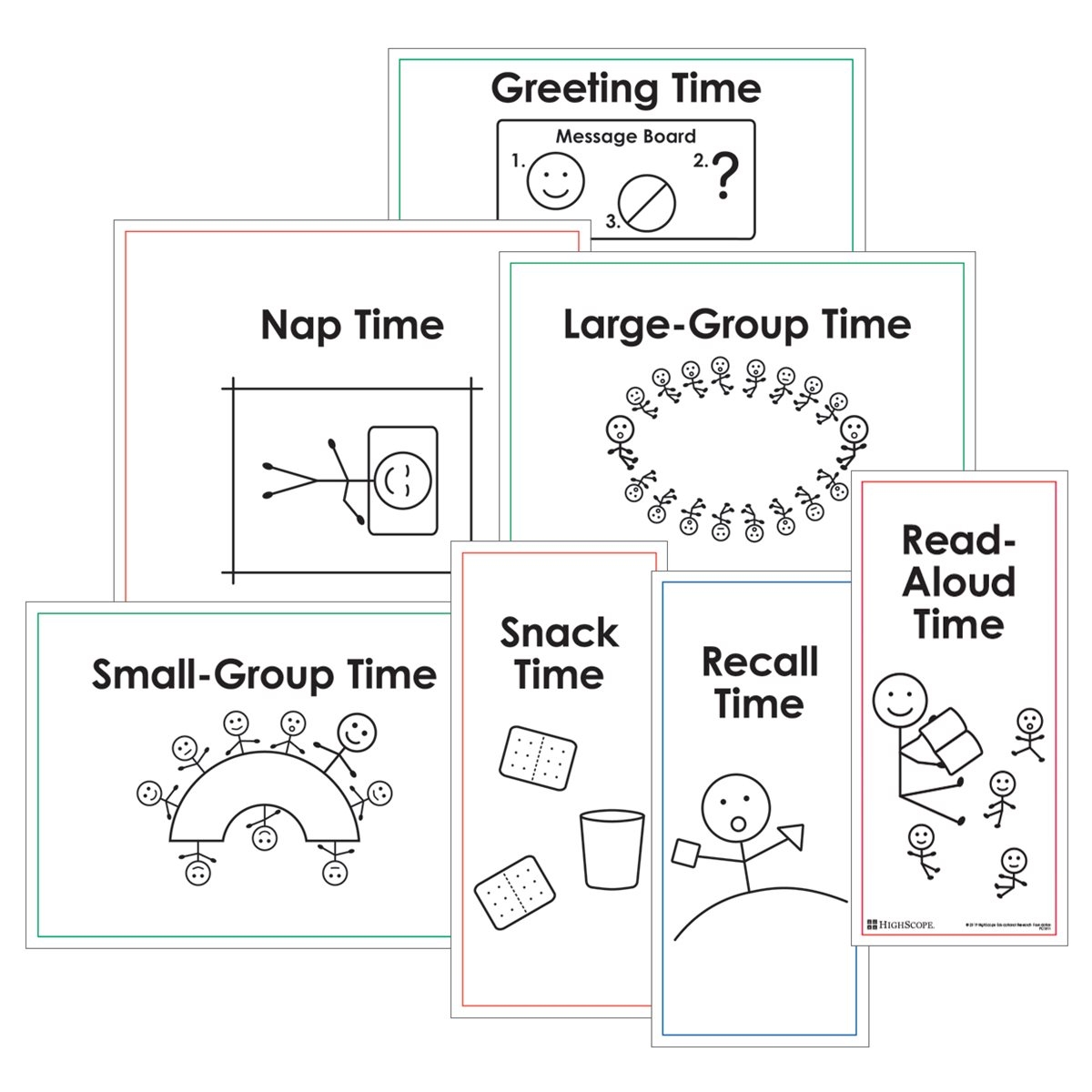Printable Editable Visual Schedule Cards Black And White