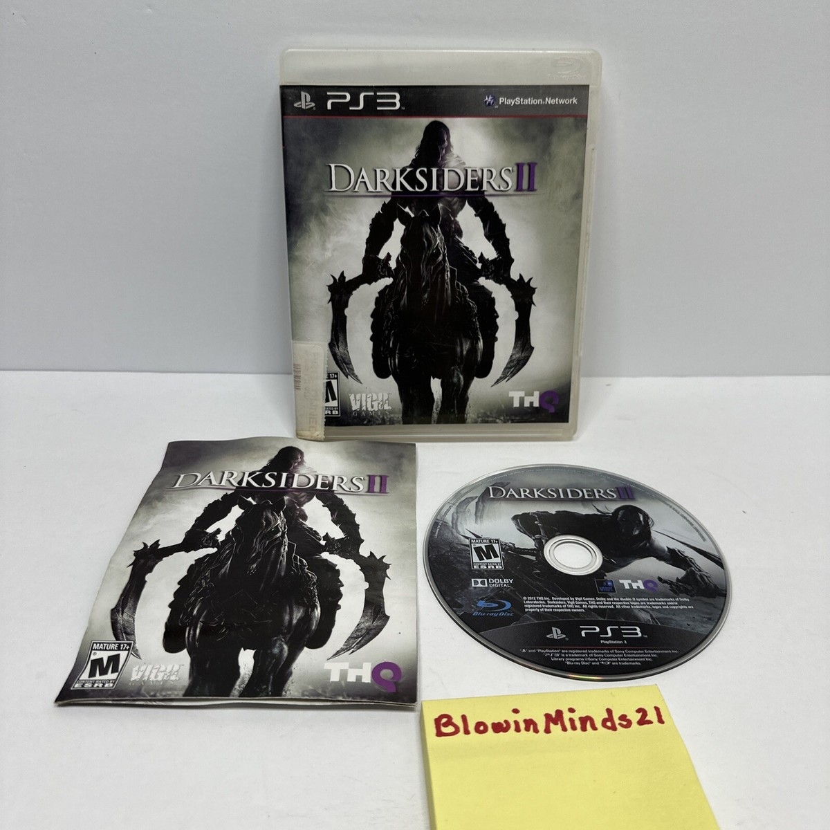 Darksiders 2 2012 PS3 COMPLETE CIB Manual Included Tested Works EBay