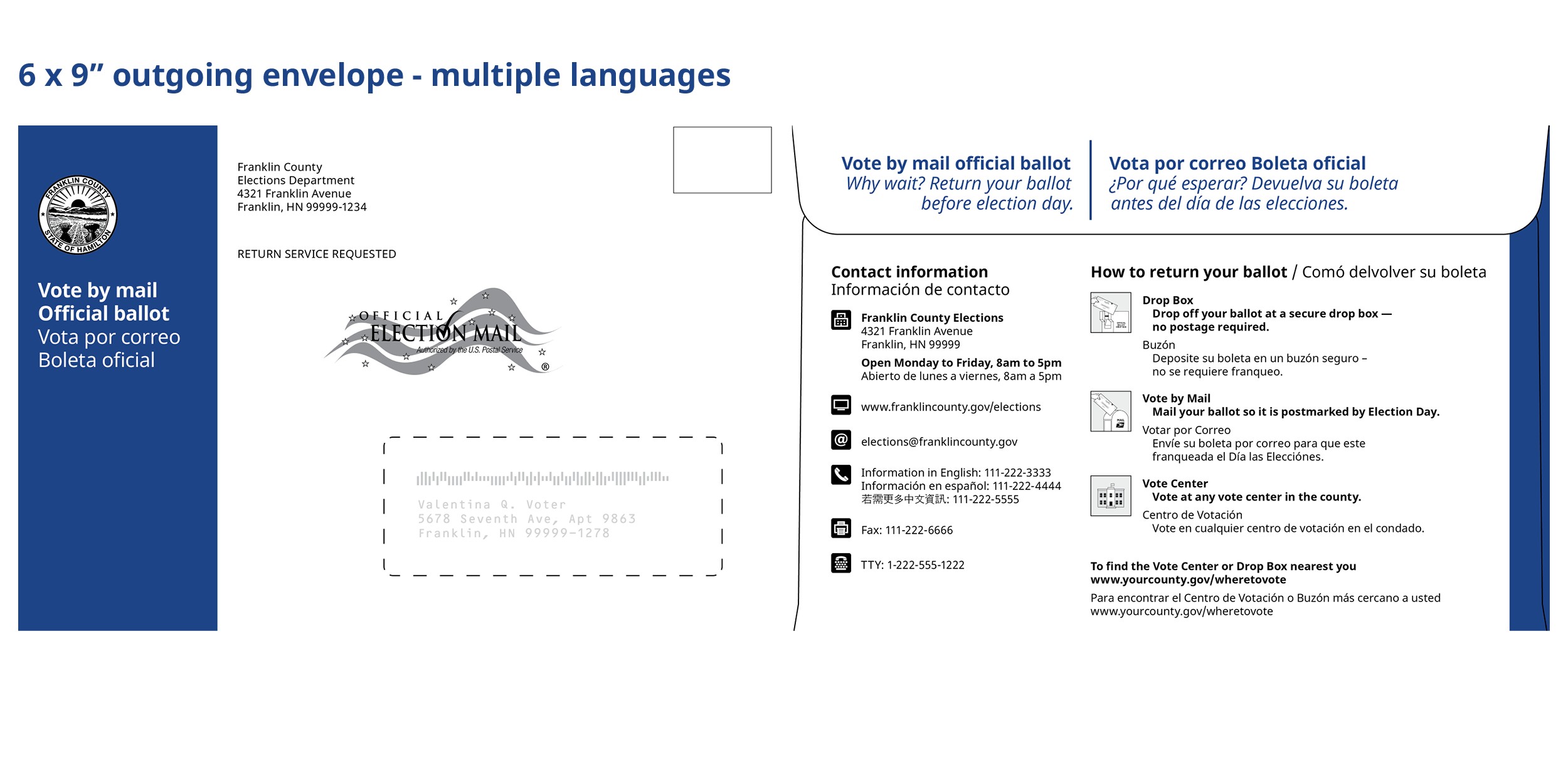 Designing Vote By Mail Envelopes Center For Civic Design