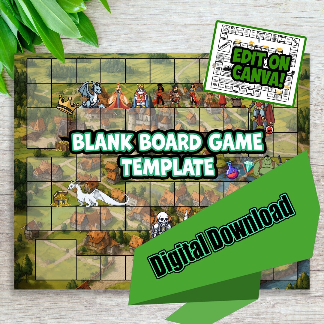 Medieval Printable Game Board To Edit