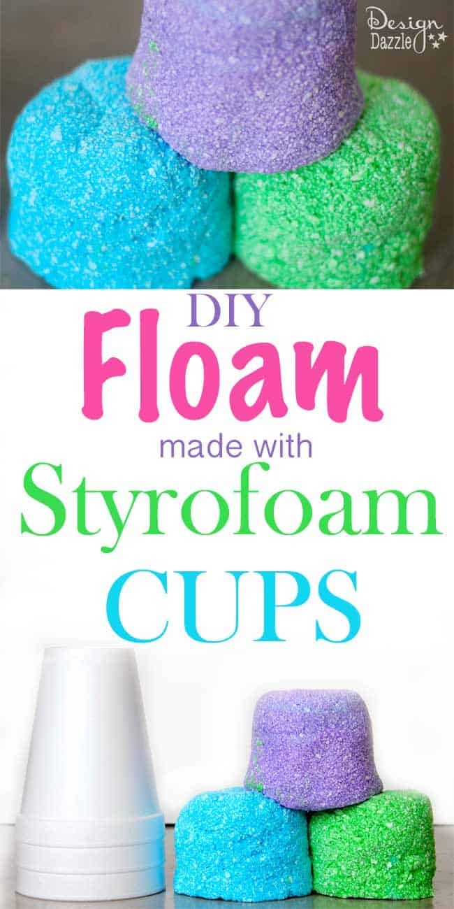 DIY Floam How To Make Floam Beads From Styrofoam Cups