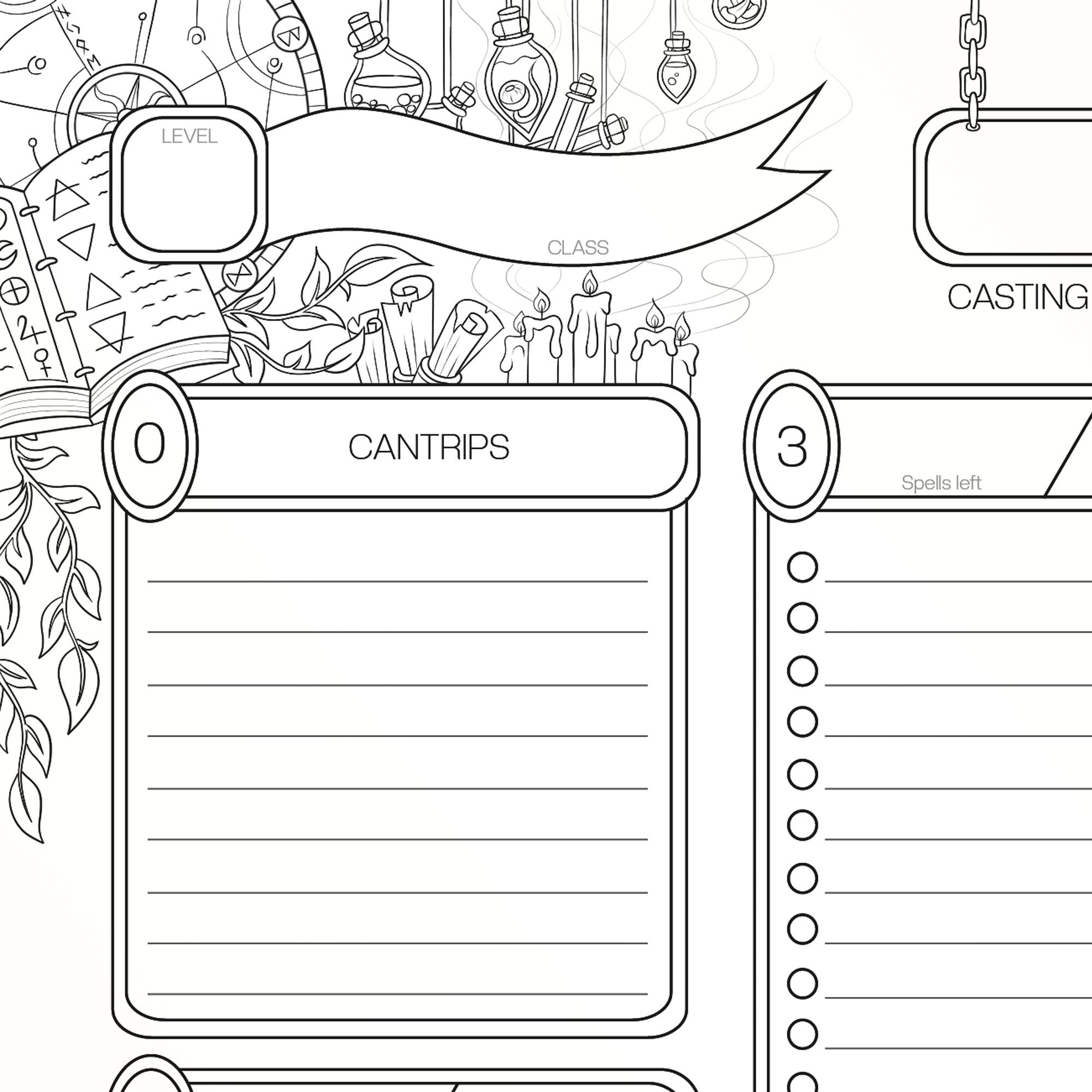 Dnd 5e Spell Sheet Interactive PDF And Printable Versions Etsy