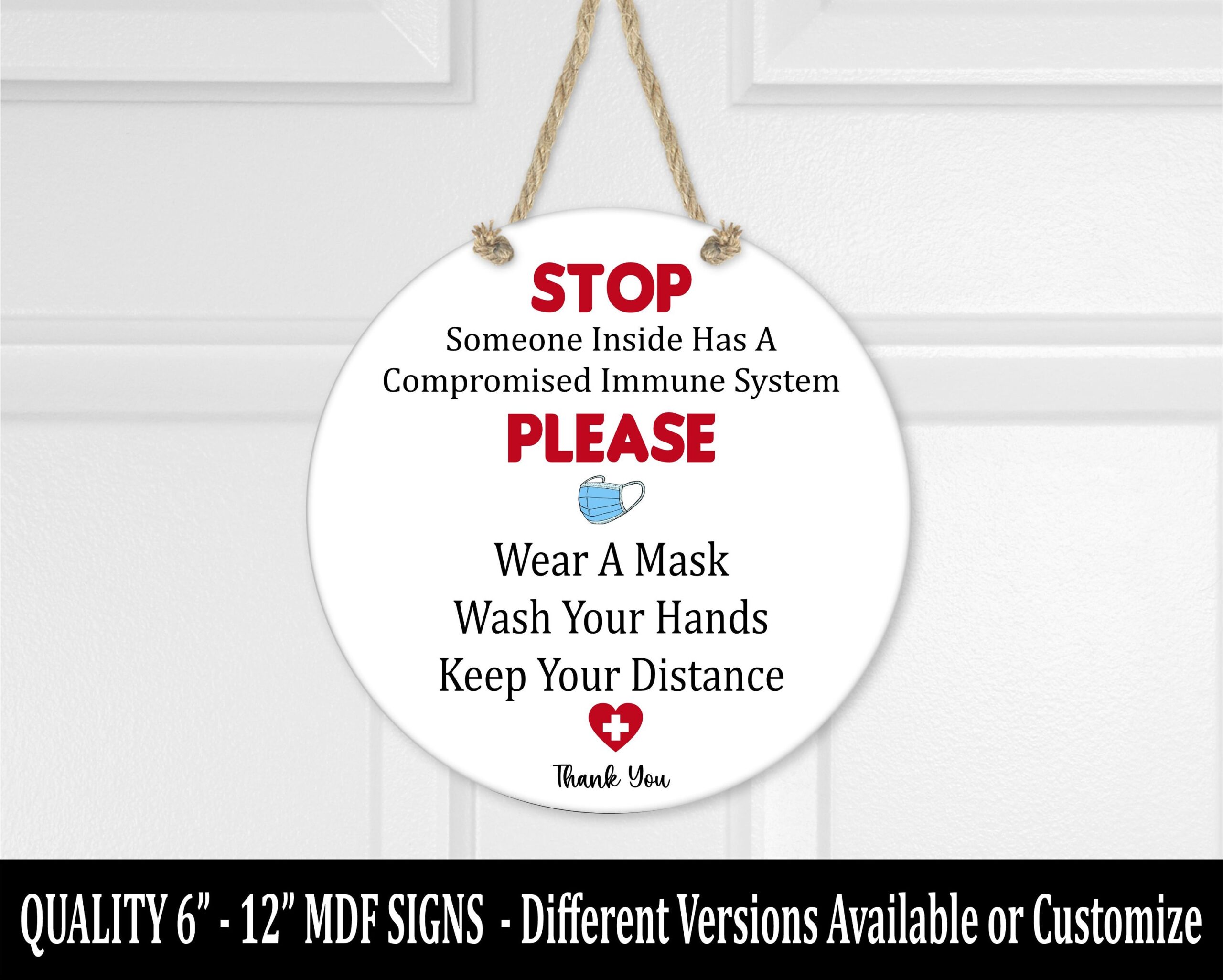 Do Not Enter If Sick Etsy