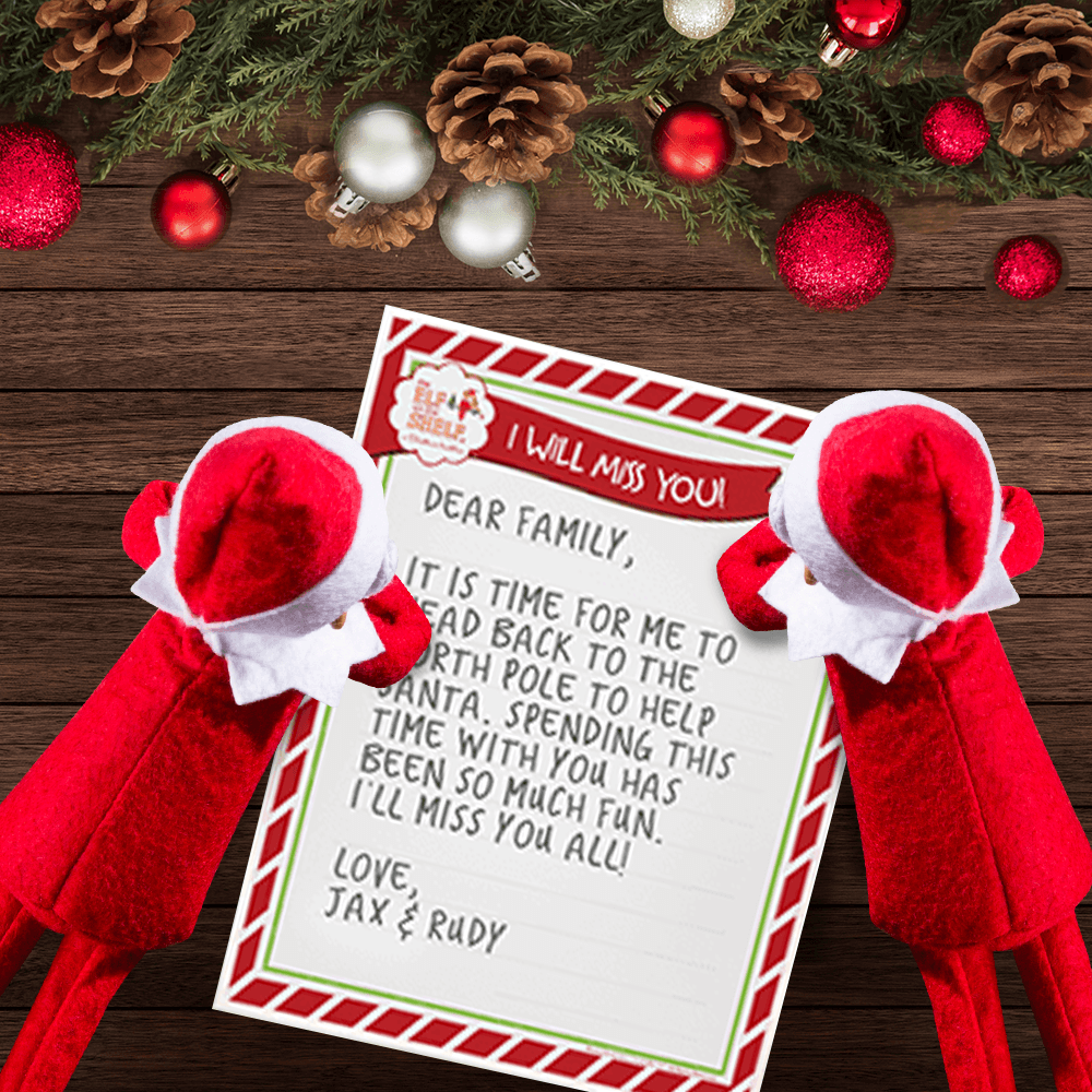 Elf On The Shelf Goodbye Letter Printable Editable