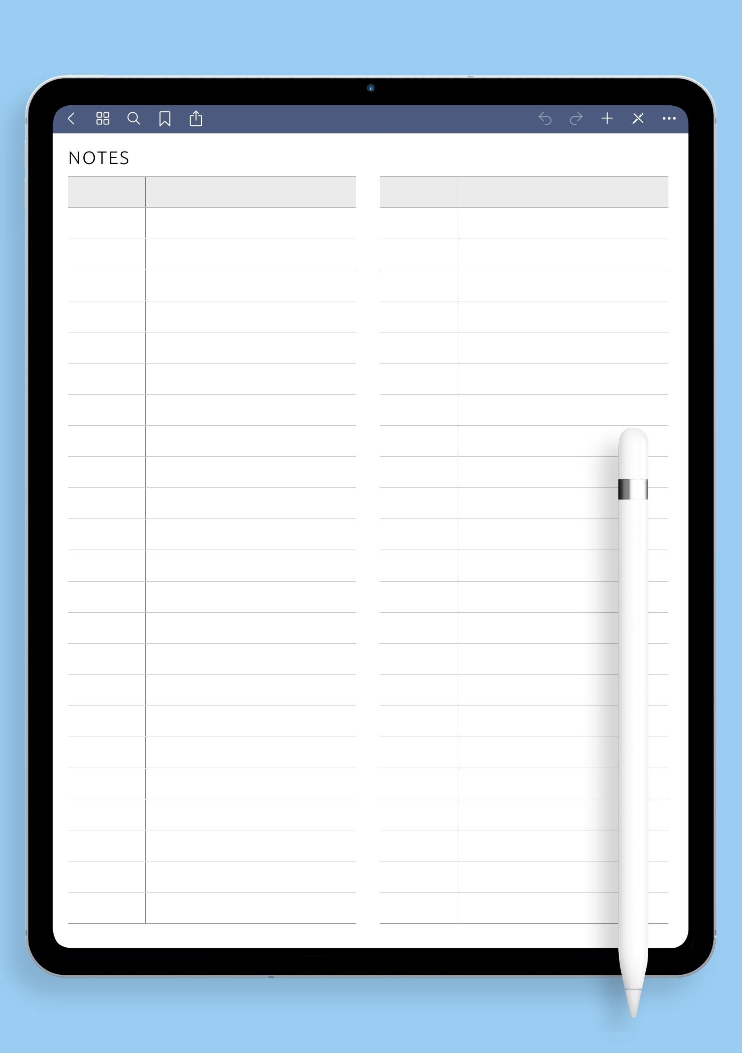 Download Printable List 2 Column PDF