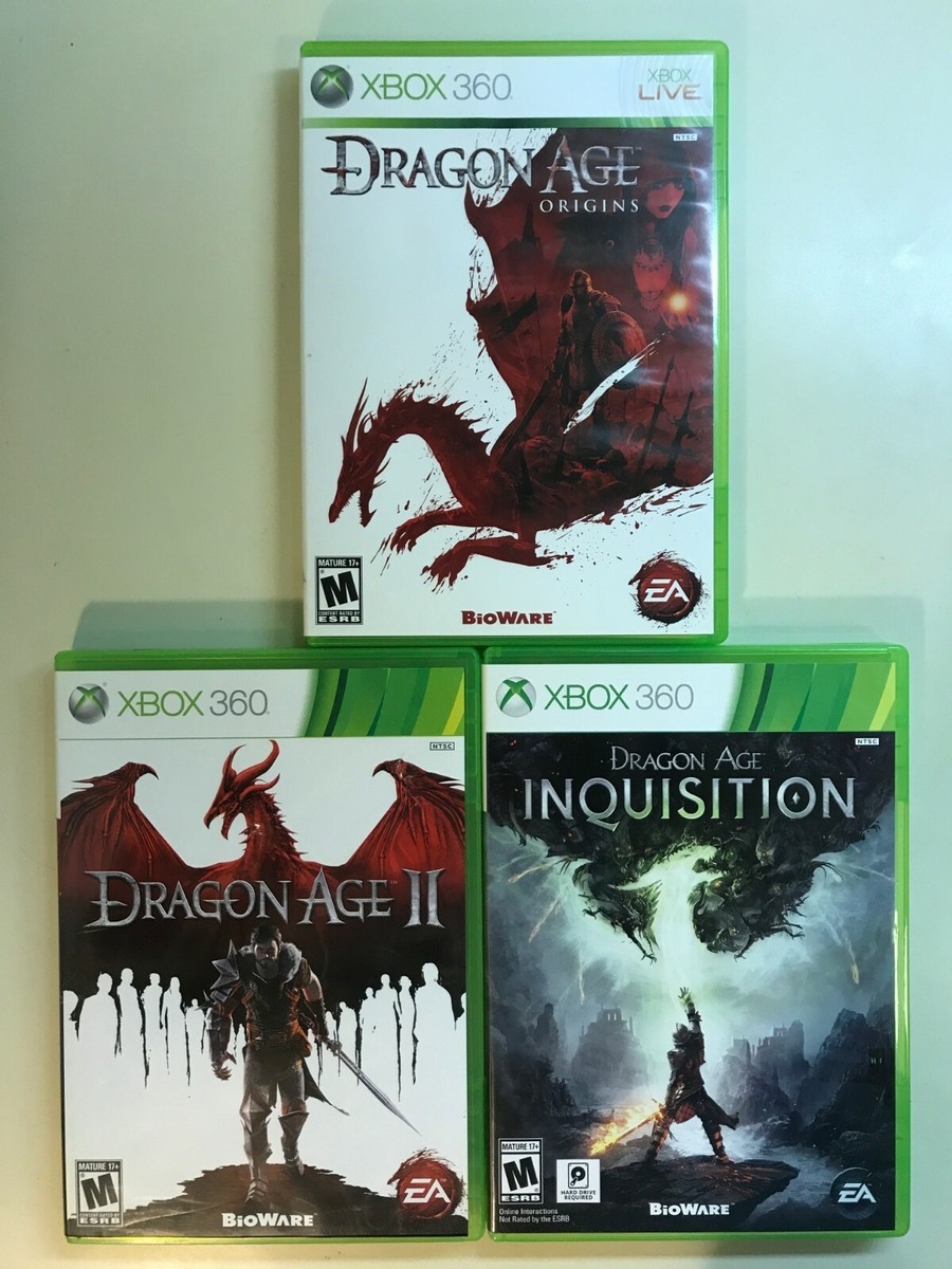 Dragon Age Xbox 360 Lot Origins Dragon Age 2 Dragon Age Inquisition 14633195019 EBay